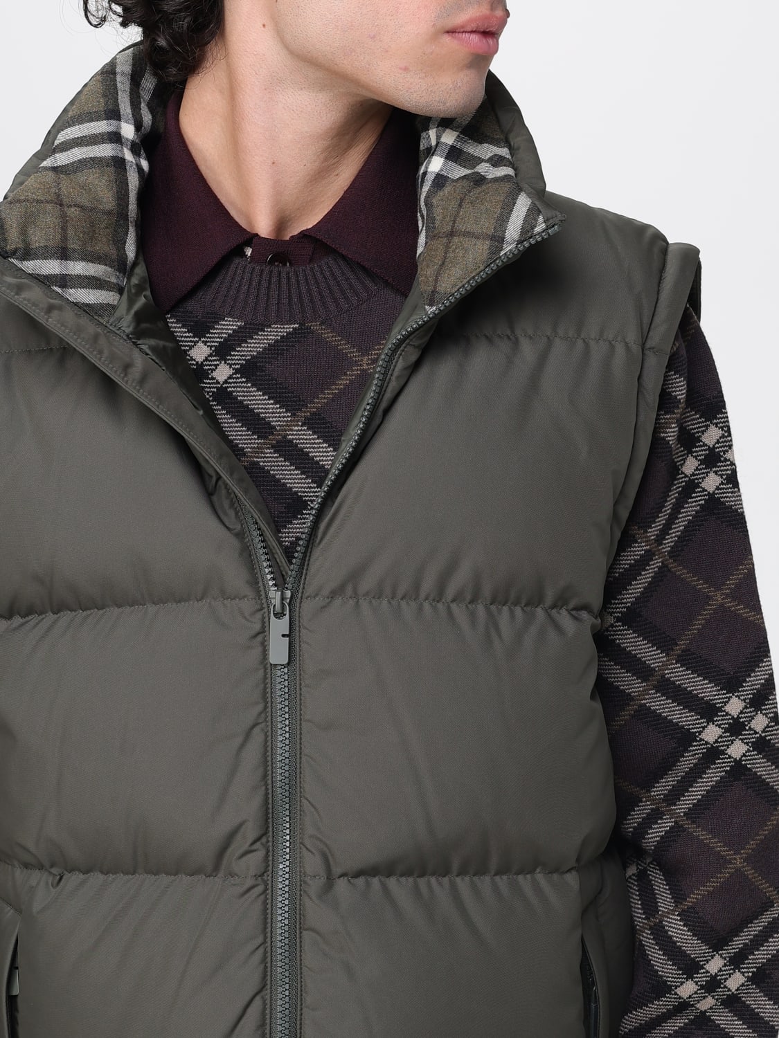 BURBERRY JACKET: Blazer men Burberry, Green - Img 5