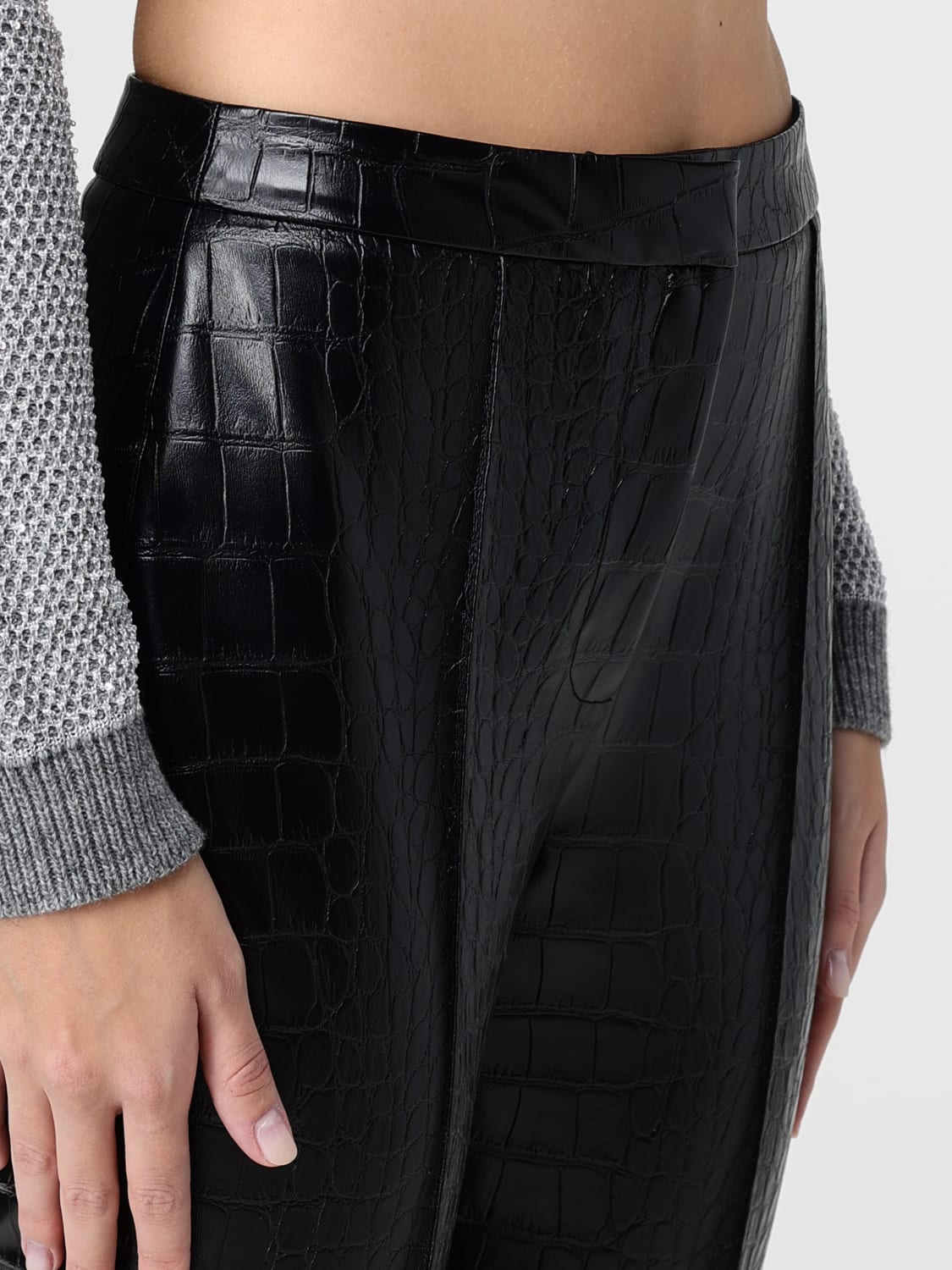 ELISABETTA FRANCHI PANTALONES: Pantalones mujer Elisabetta Franchi, Negro - Img 4