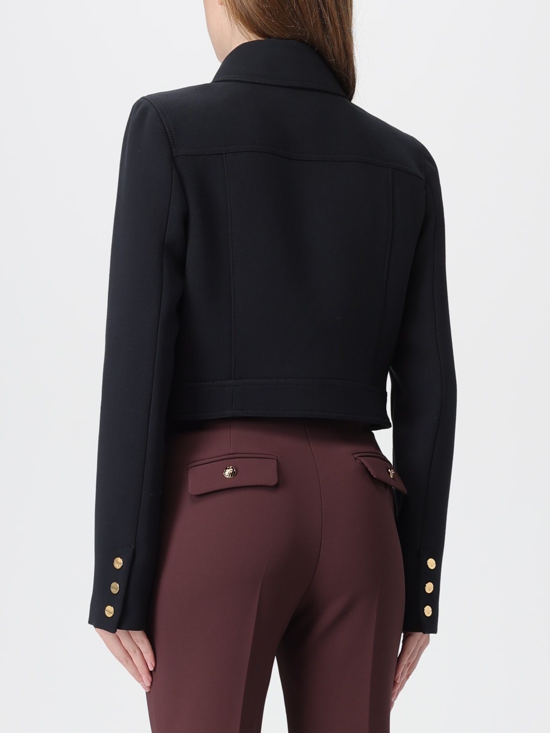 ELISABETTA FRANCHI JACKET: Blazer woman Elisabetta Franchi, Black - Img 2