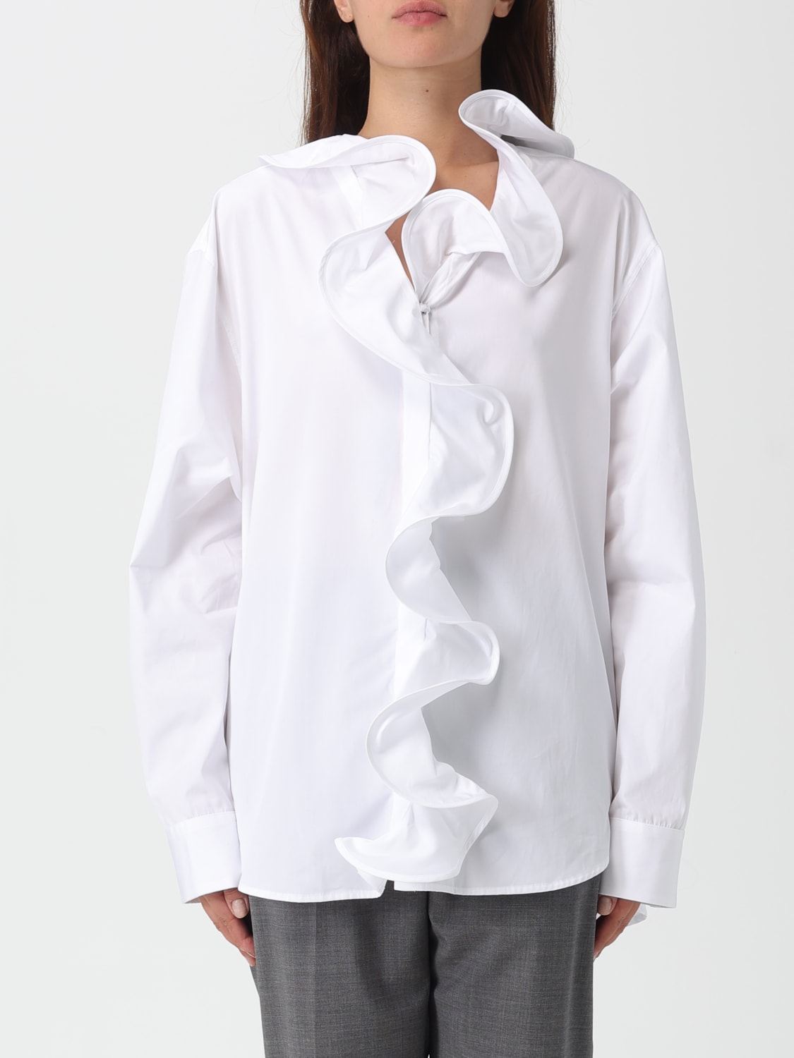 MSGM CAMISA: Camisa mujer MSGM, Blanco - Img 1