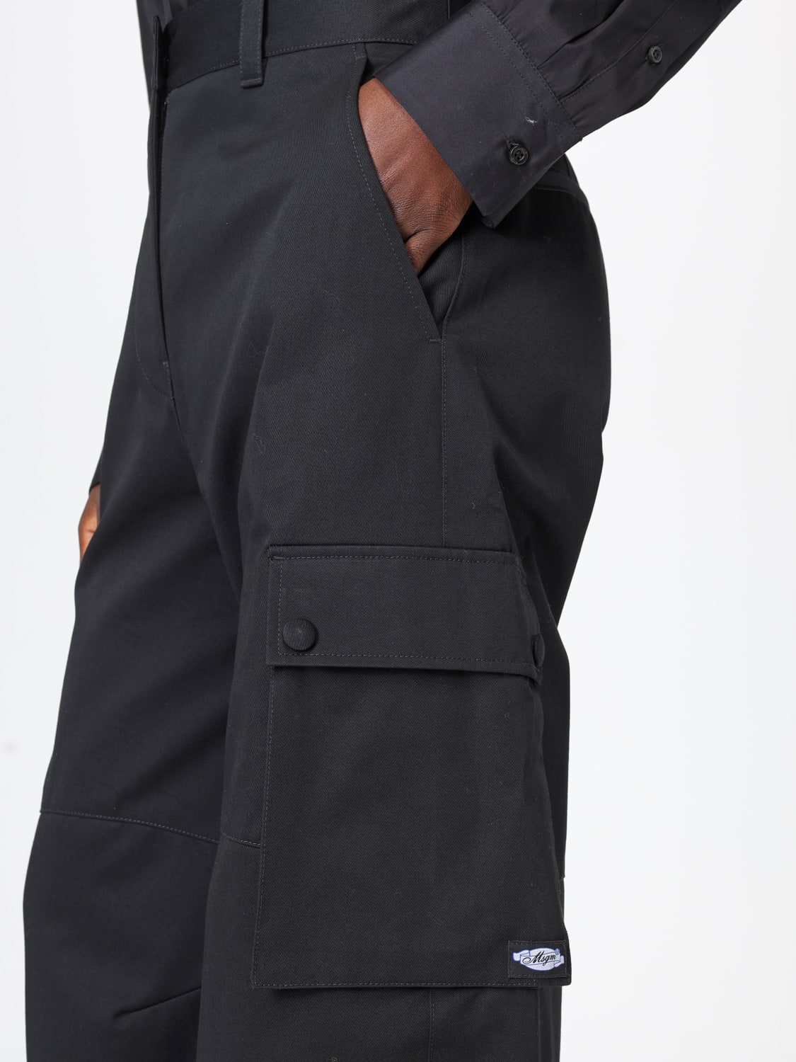 MSGM PANTS: Pants woman MSGM, Black - Img 4