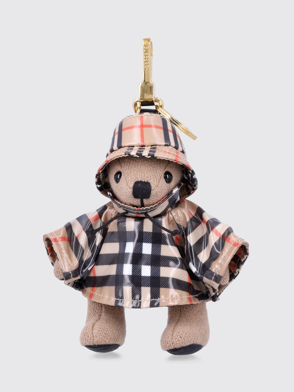 BURBERRY KEY CHAIN: Key chain woman Burberry, Sand - Img 1