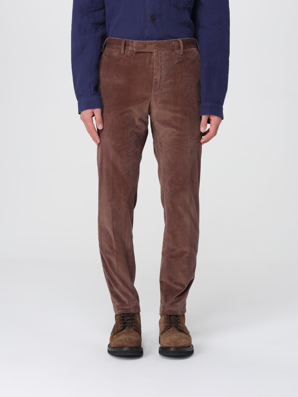 PT TORINO 팬츠: 팬츠 남성 Pt Torino, 번트 - Img 1