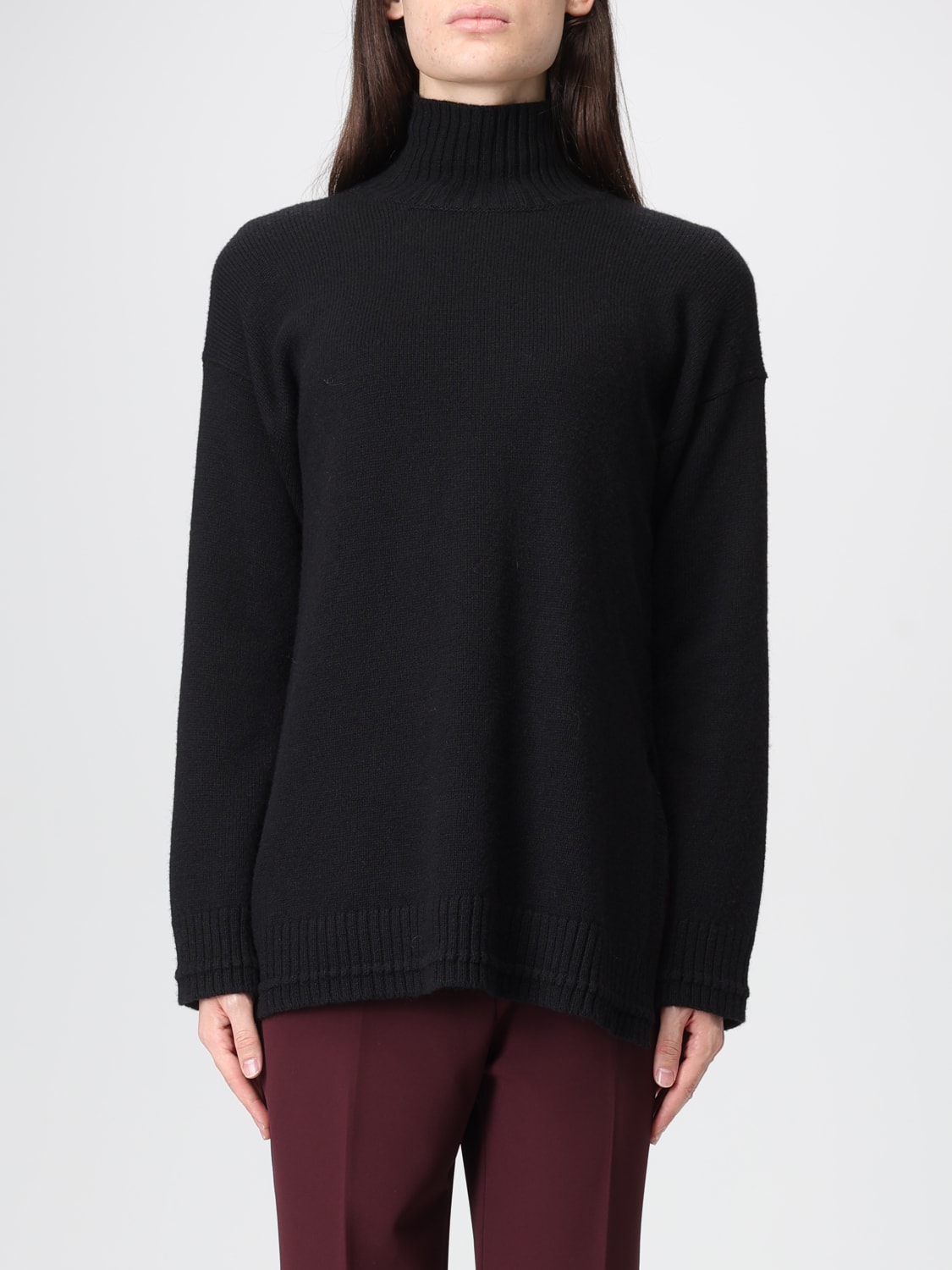 MALIPARMI SWEATER: Sweater woman Maliparmi, Black - Img 1