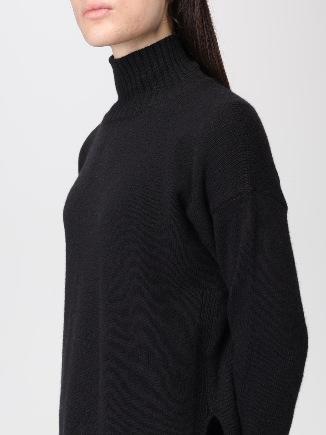 MALIPARMI SWEATER: Sweater woman Maliparmi, Black - Img 3