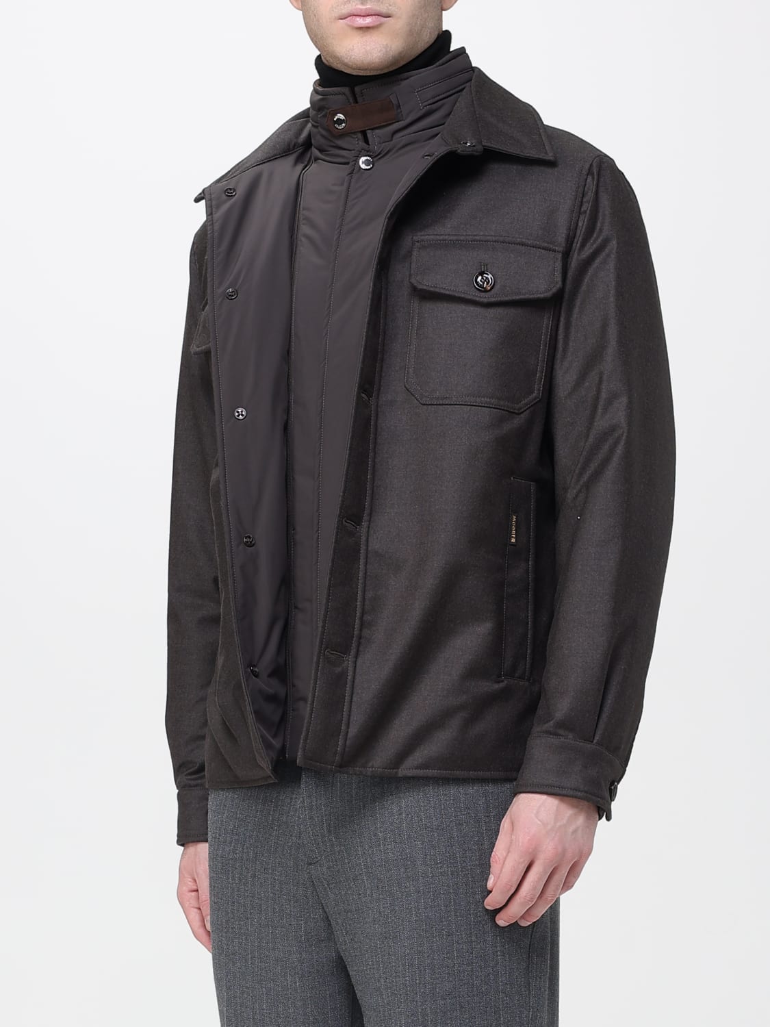 MOORER JACKET: Jacket men Moorer, Brown - Img 3