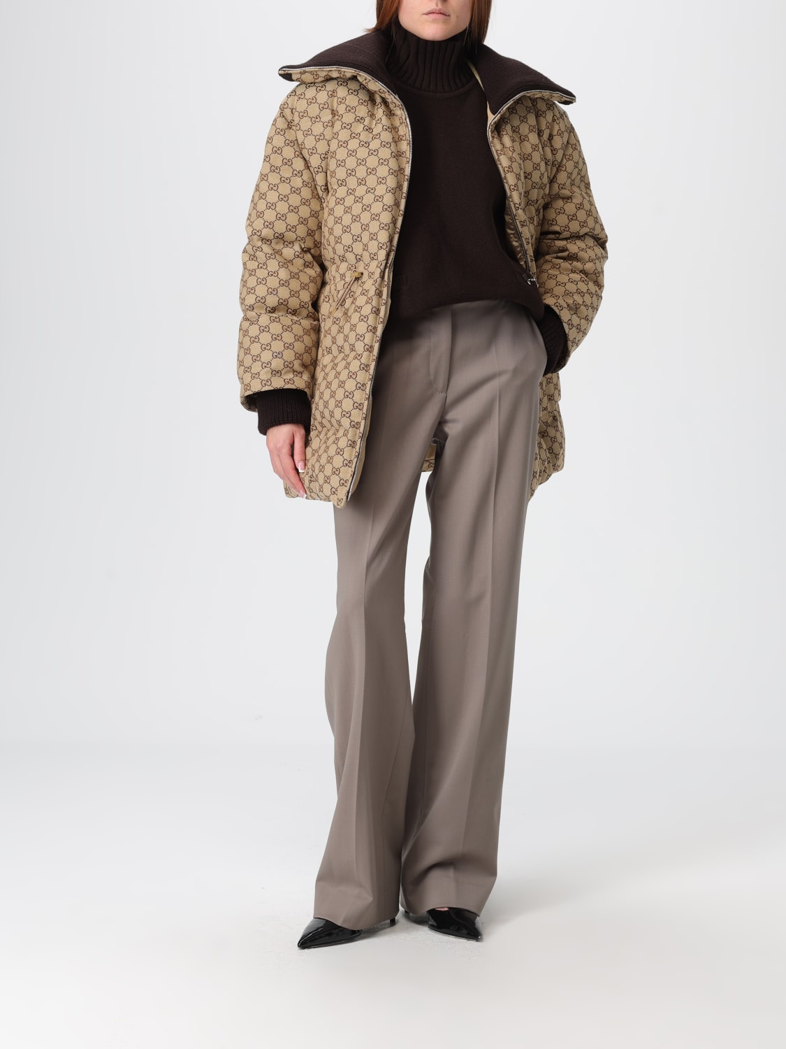 GUCCI PULLOVER: Pullover damen Gucci, Kaffee Braun - Img 2