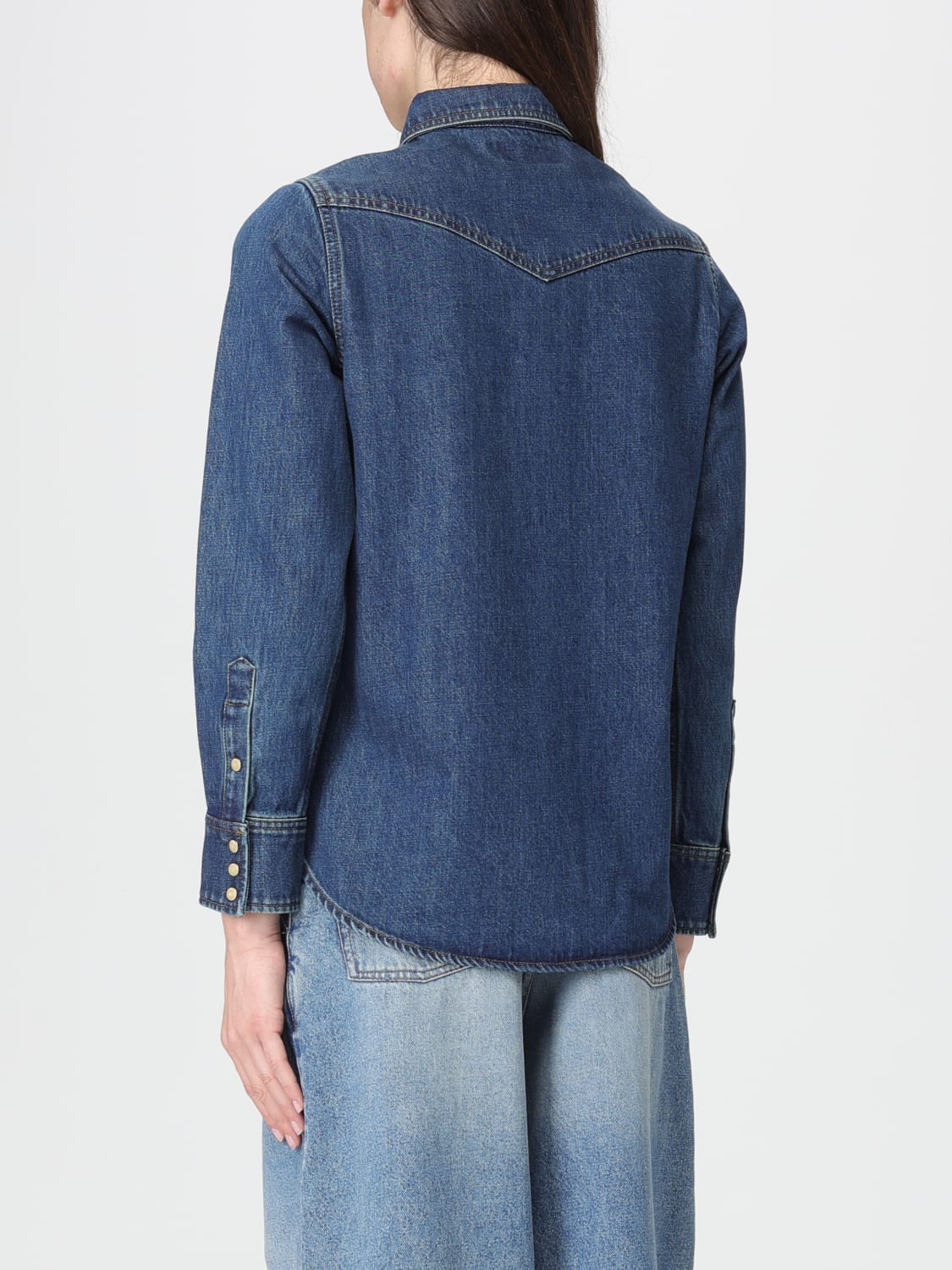 FILSON 衬衫: 衬衫 女士 Filson, 牛仔布 - Img 2