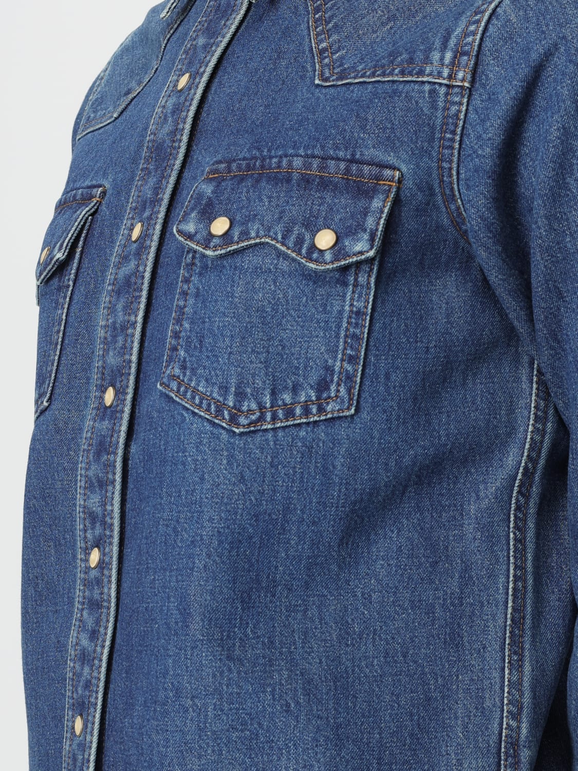 FILSON 衬衫: 衬衫 女士 Filson, 牛仔布 - Img 3