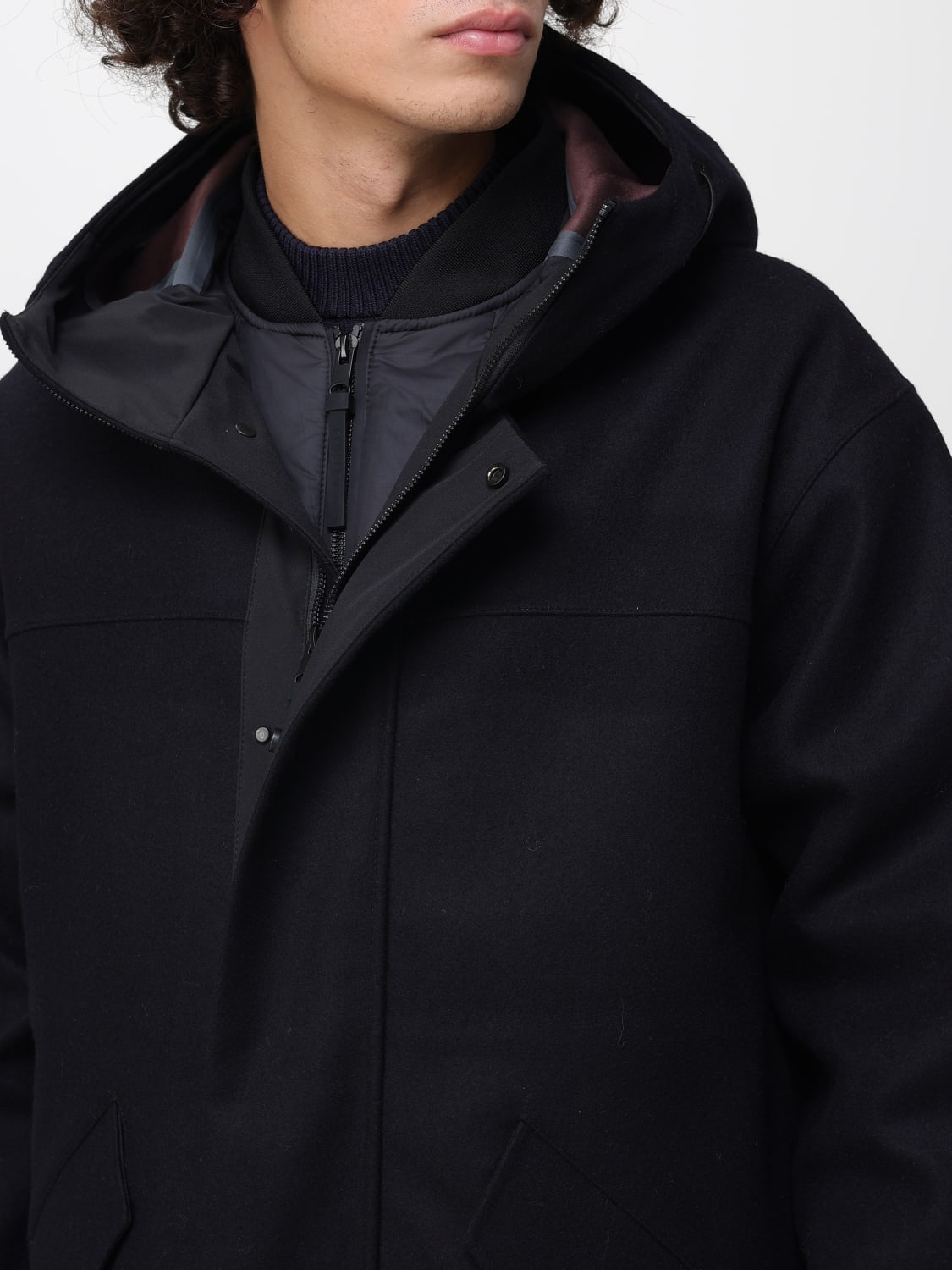 PEOPLE OF SHIBUYA COAT: Coat men People Of Shibuya, Blue - Img 4