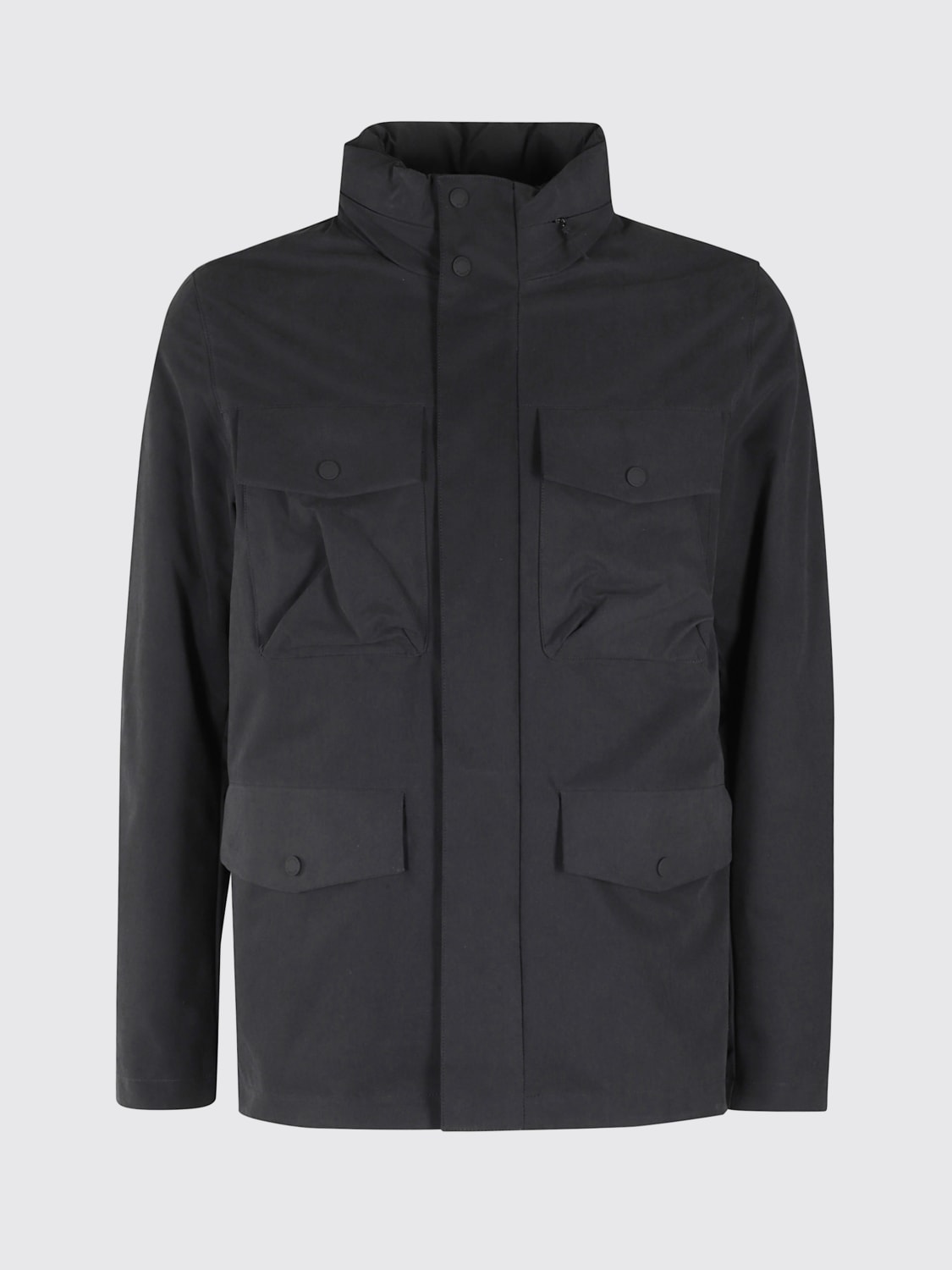 PEOPLE OF SHIBUYA ABRIGO: Americana hombre People Of Shibuya, Negro - Img 1