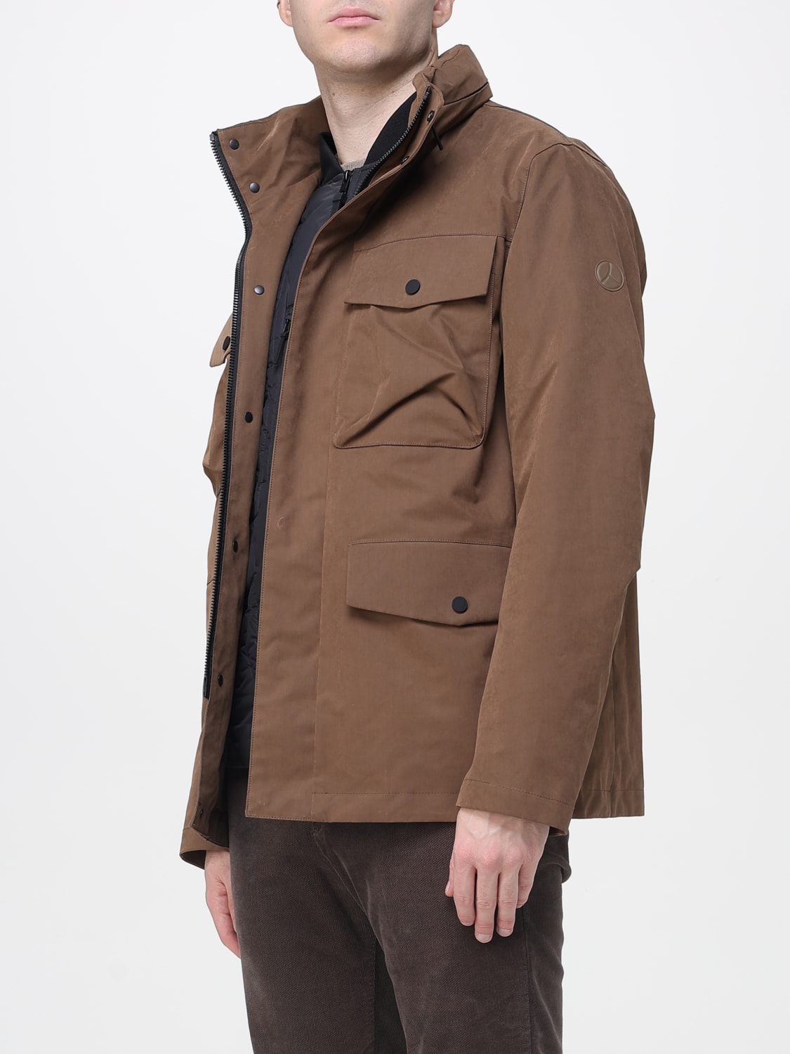 PEOPLE OF SHIBUYA ABRIGO: Americana hombre People Of Shibuya, Marrón - Img 3