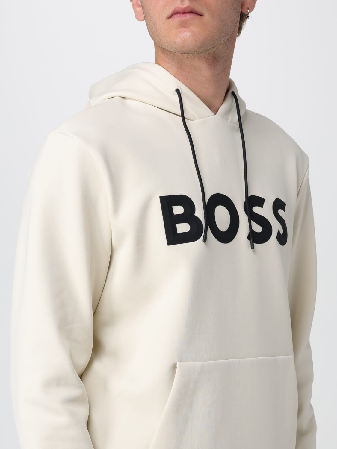BOSS SWEATSHIRT: Sweatshirt herren Boss, Yellow Cream - Img 3