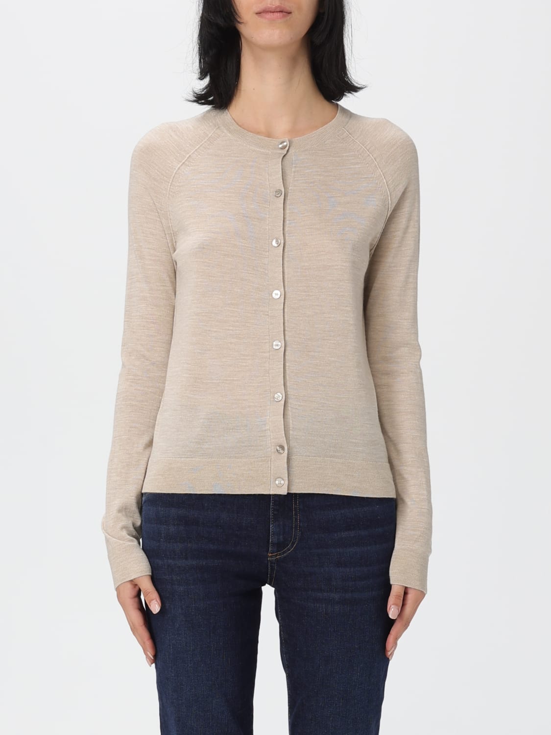 BOSS SWEATER: Sweater woman Boss, Beige - Img 1