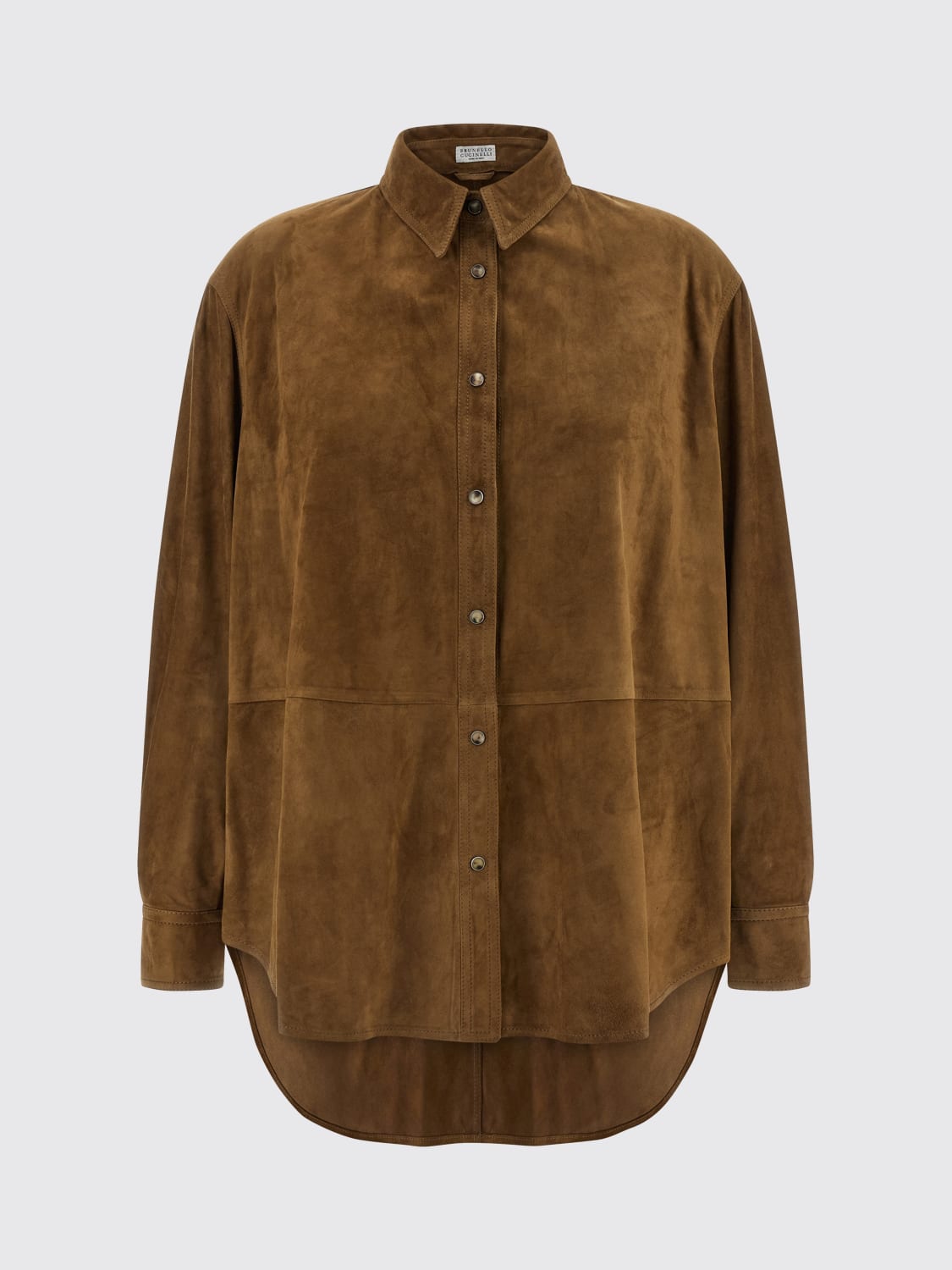 BRUNELLO CUCINELLI CHAQUETA: Americana mujer Brunello Cucinelli, Marrón - Img 1