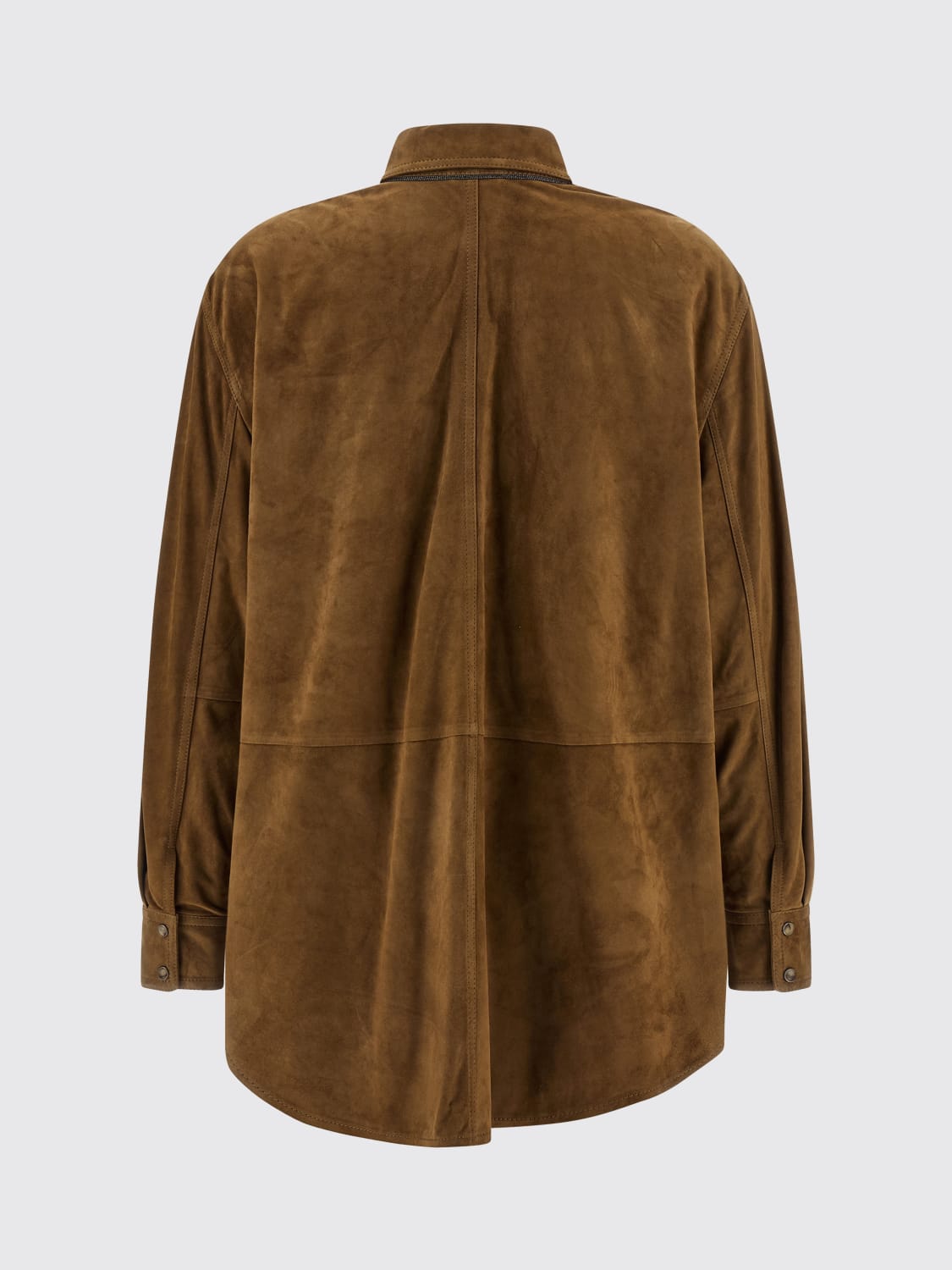 BRUNELLO CUCINELLI CHAQUETA: Americana mujer Brunello Cucinelli, Marrón - Img 2