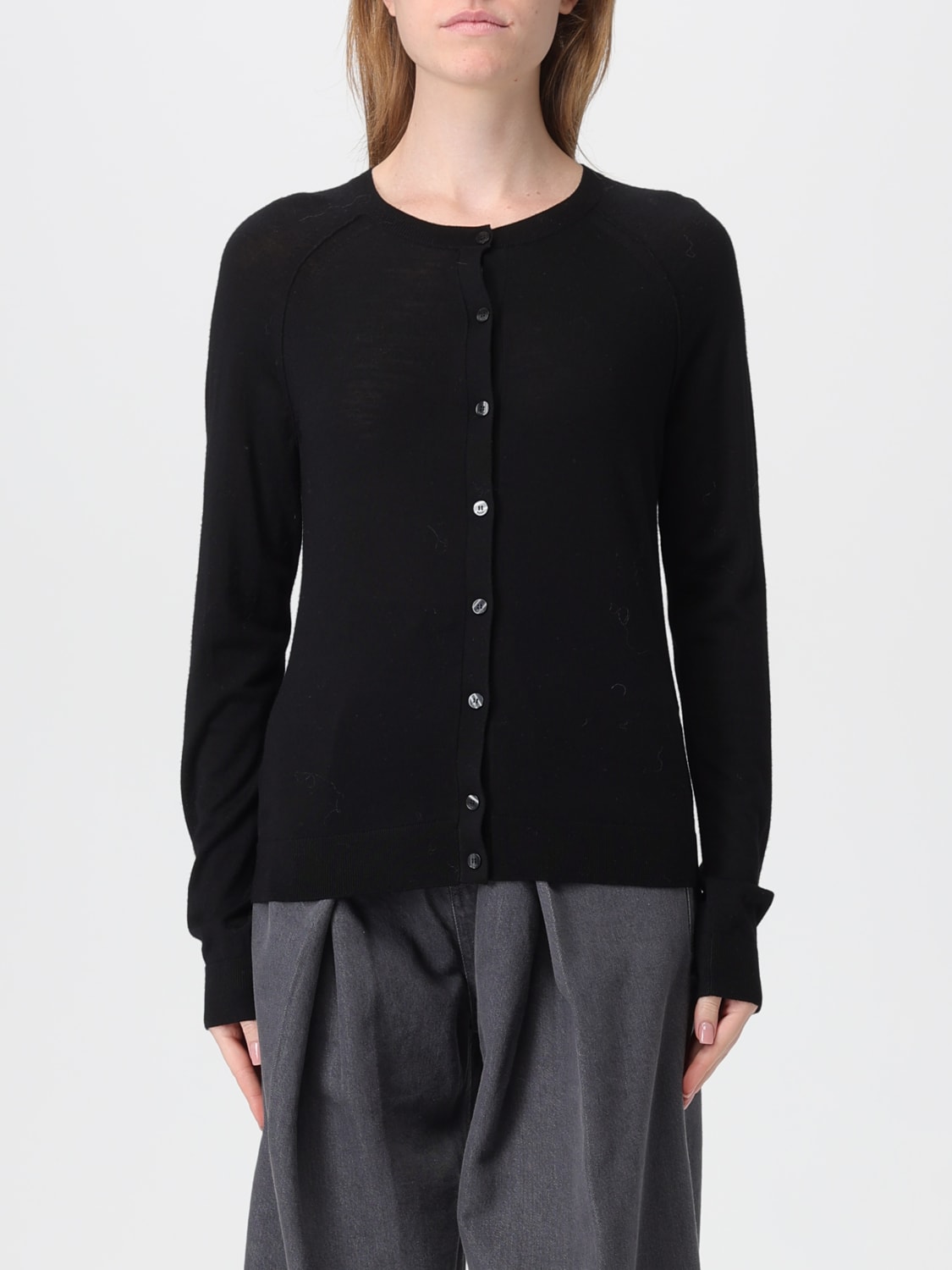 BOSS MAGLIA: Maglia a girocollo Boss in Alpaca, Nero - Img 1