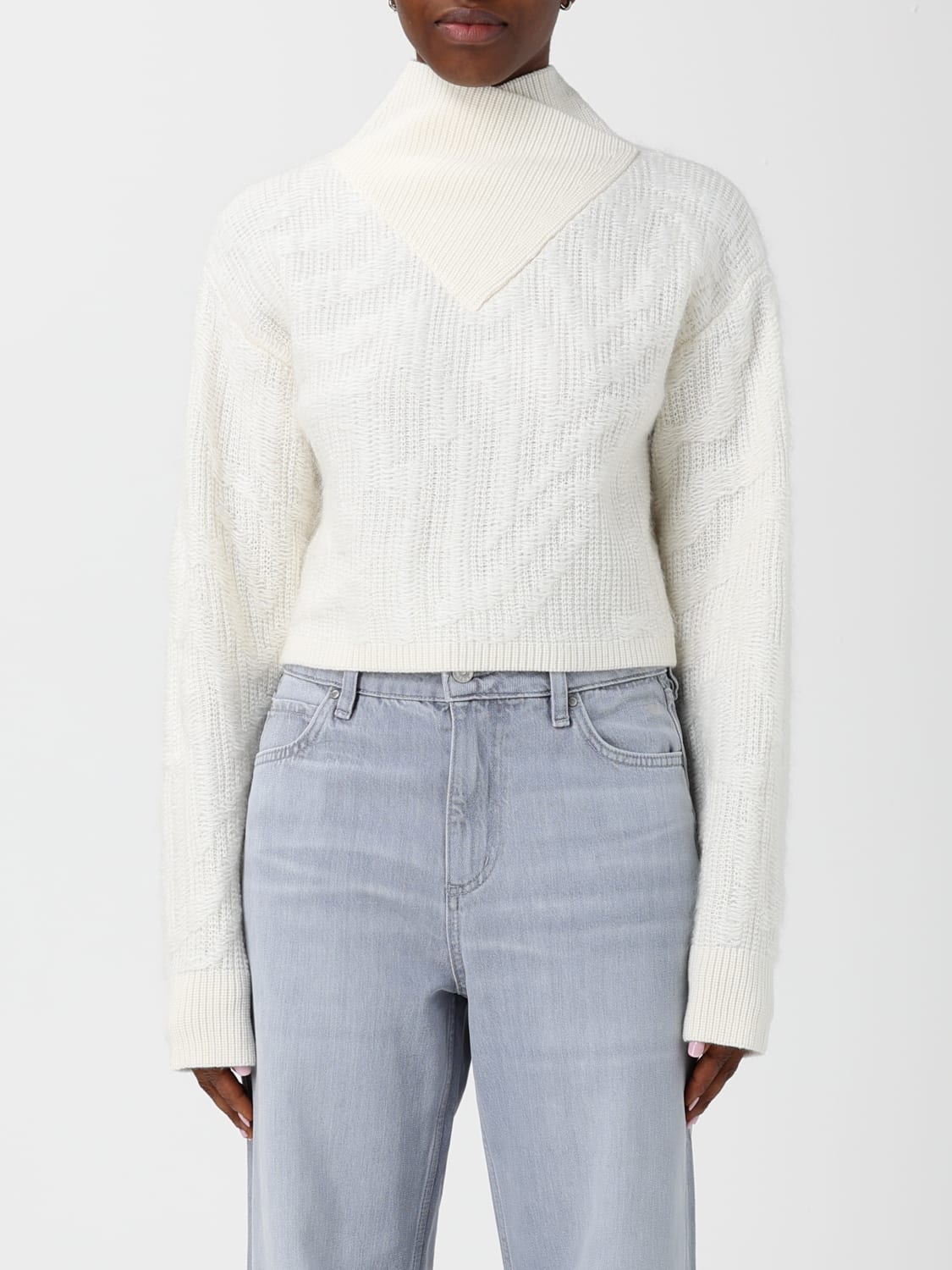 BOSS PULLOVER: Pullover damen Boss, Weiß - Img 1