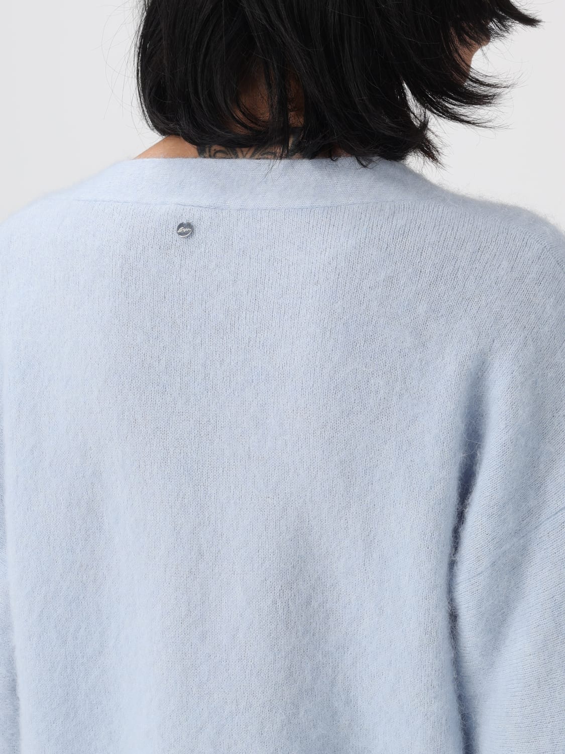 BOSS SWEATER: Sweater woman Boss, Sky Blue - Img 4