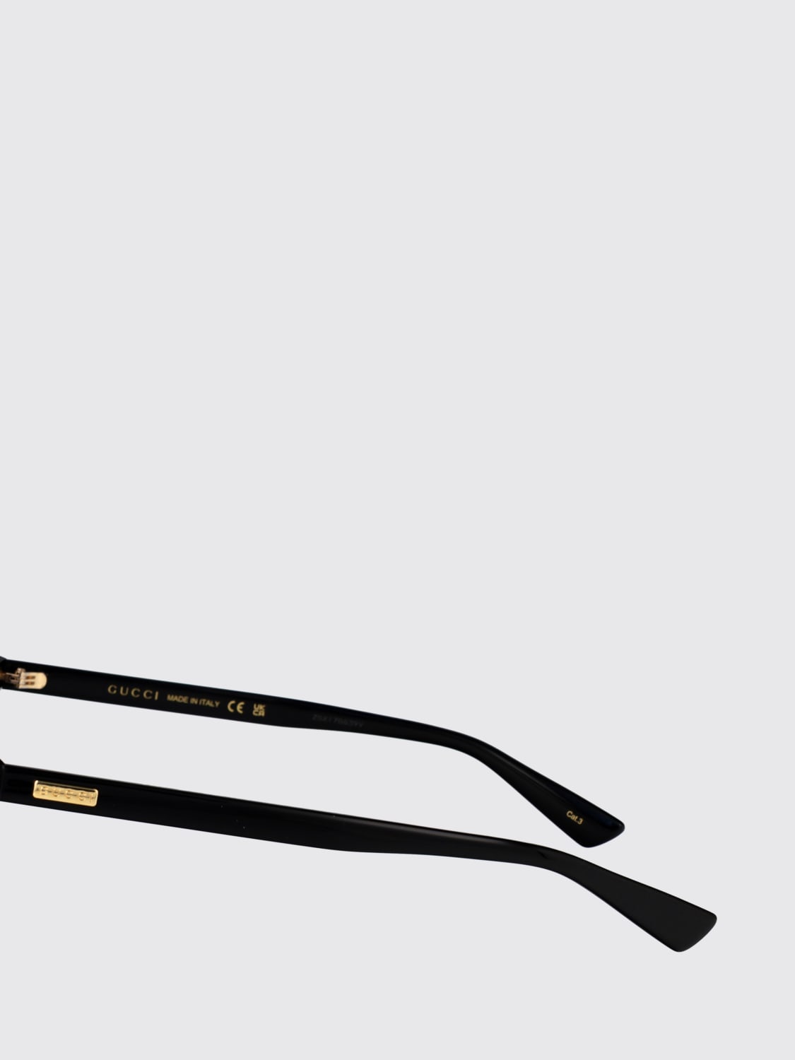 GUCCI SUNGLASSES: Sunglasses men Gucci, Black - Img 3