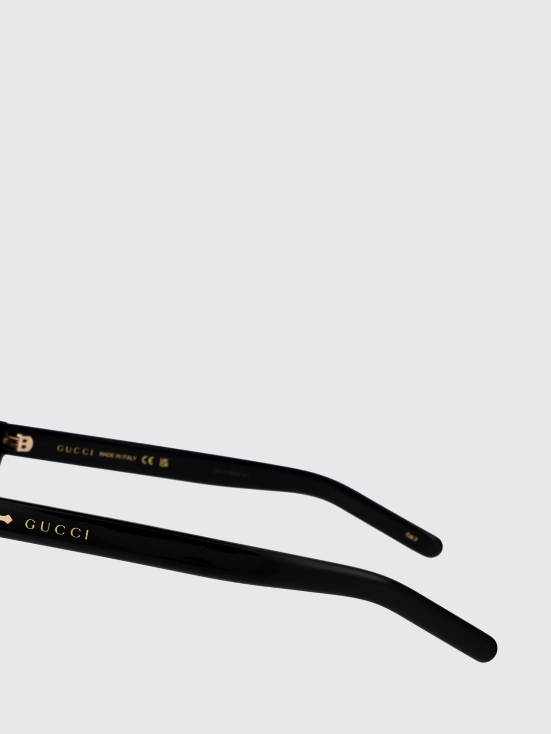 GUCCI SUNGLASSES: Sunglasses men Gucci, Black - Img 3