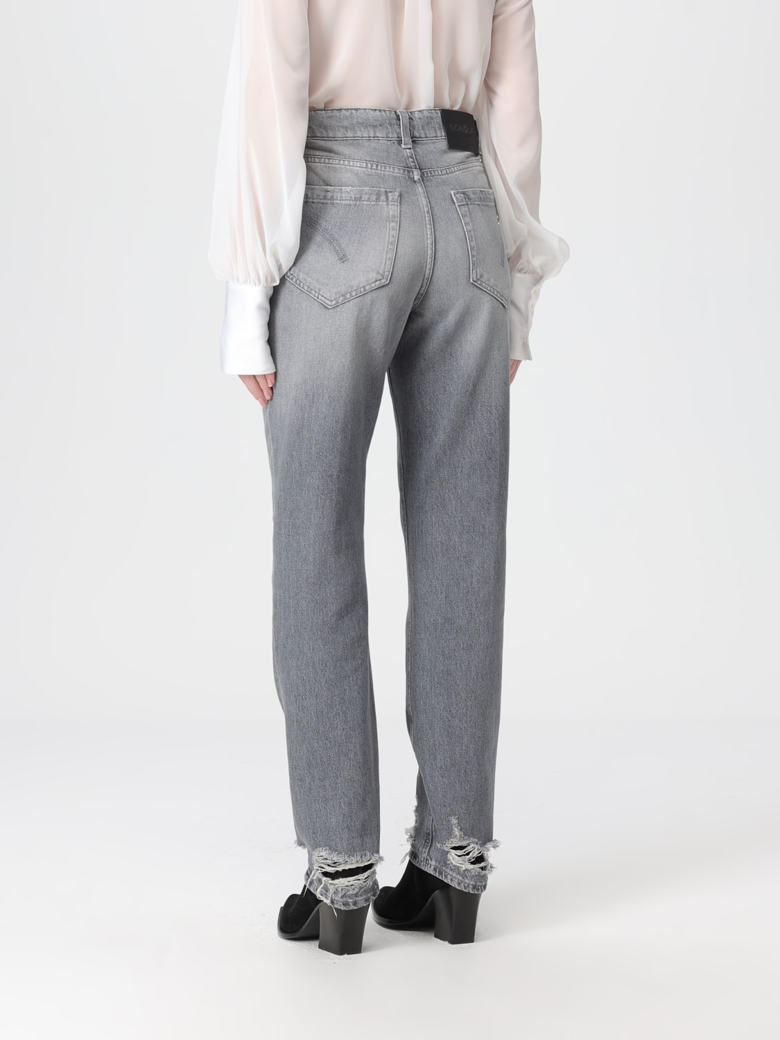 DONDUP 牛仔裤: 牛仔裤 女士 Dondup, 灰色 - Img 2