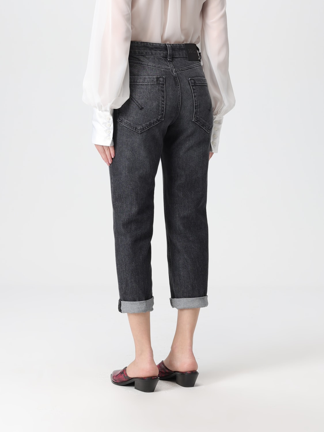 DONDUP 牛仔裤: 牛仔裤 女士 Dondup, 黑色 - Img 2