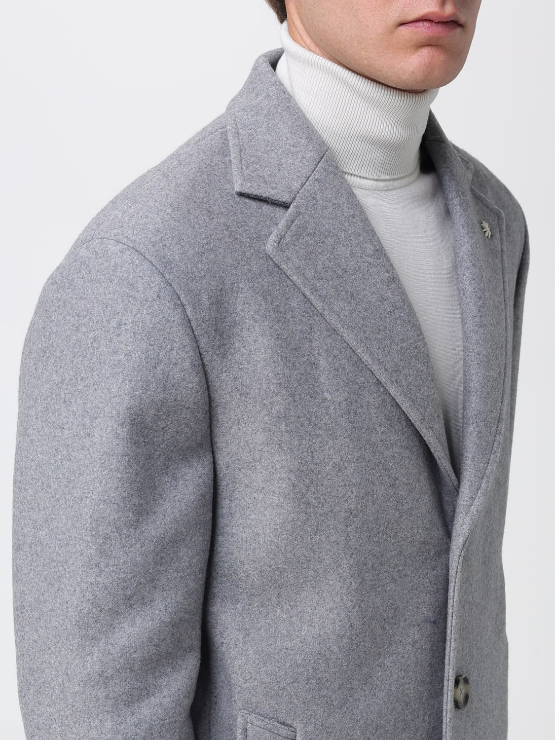 MANUEL RITZ COAT: Coat men Manuel Ritz, Grey - Img 4