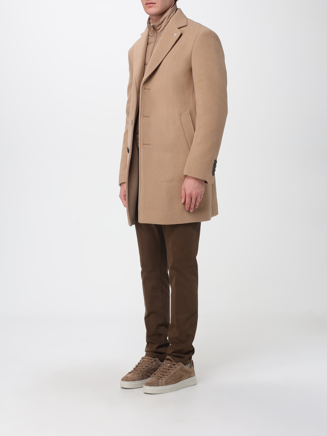 MANUEL RITZ COAT: Coat men Manuel Ritz, Camel - Img 3