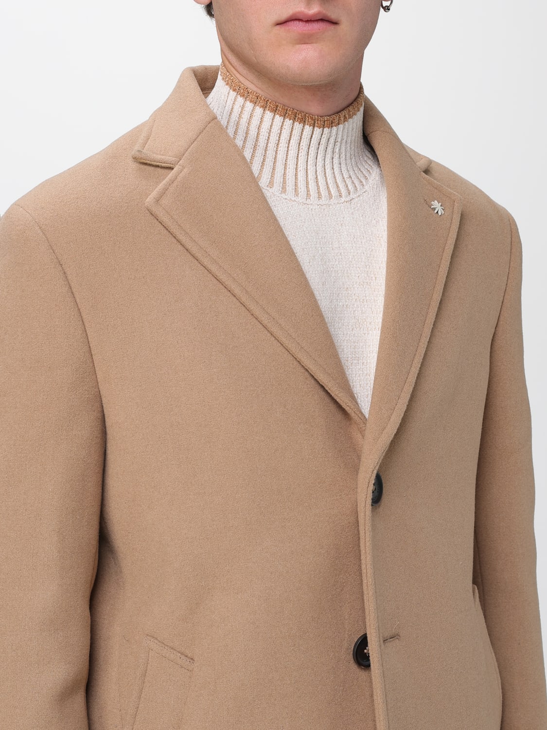 MANUEL RITZ COAT: Coat men Manuel Ritz, Camel - Img 4