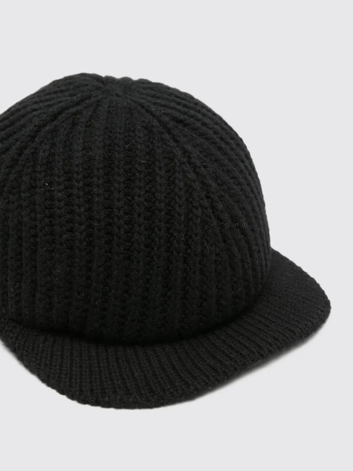 MRZ CAPPELLO: Cappello Mrz in lana vergine a coste , Nero - Img 3