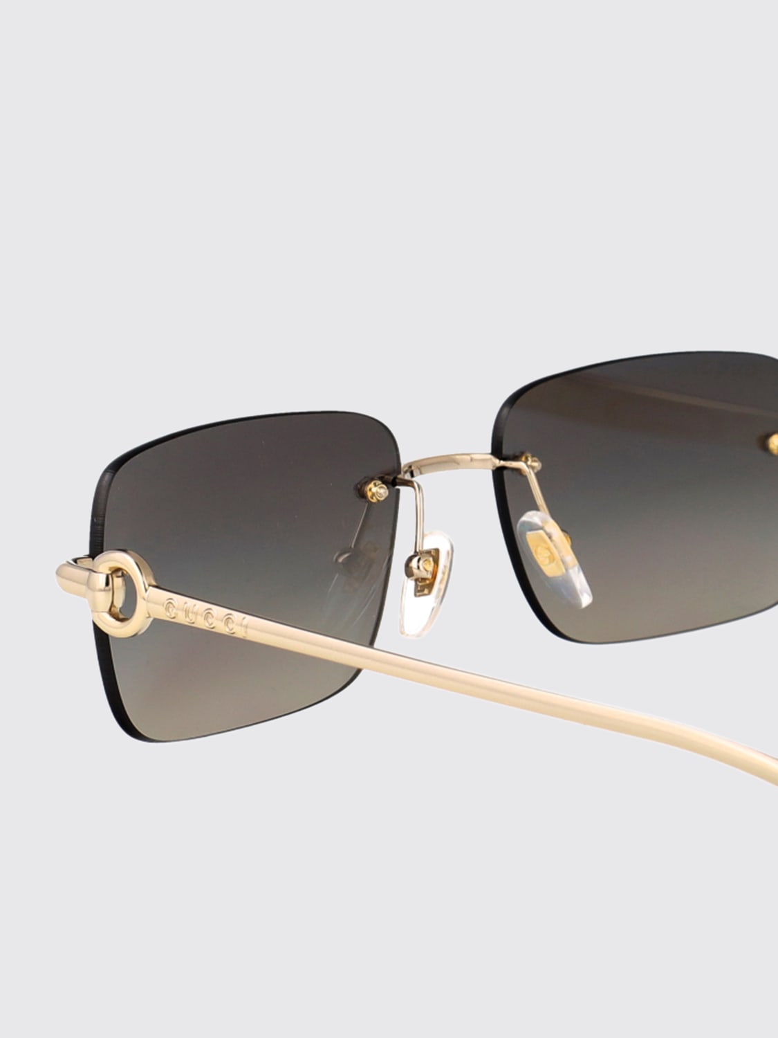 GUCCI SUNGLASSES: Sunglasses men Gucci, Gold - Img 4