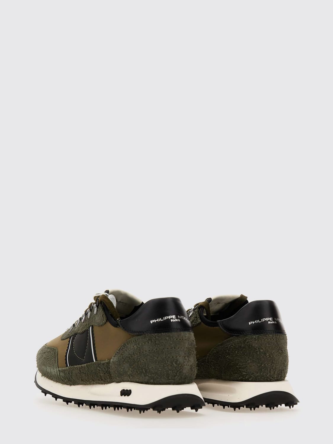 PHILIPPE MODEL 运动鞋: 运动鞋 男士 Philippe Model, 绿色 - Img 3