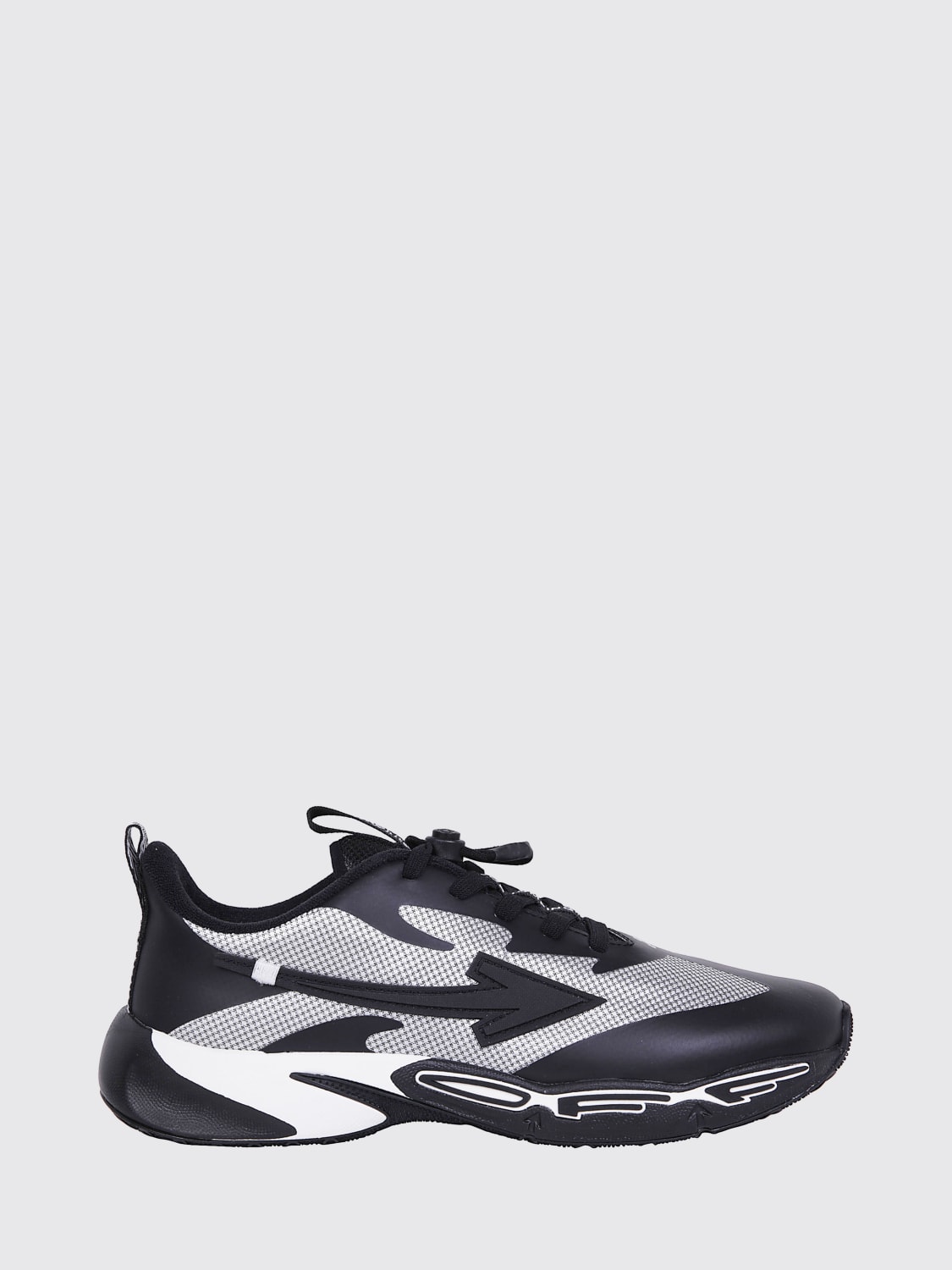 OFF-WHITE KIDS SNEAKERS: Sneakers For Jumping Off-White Kids in gomma e mesh , Bianco - Img 1