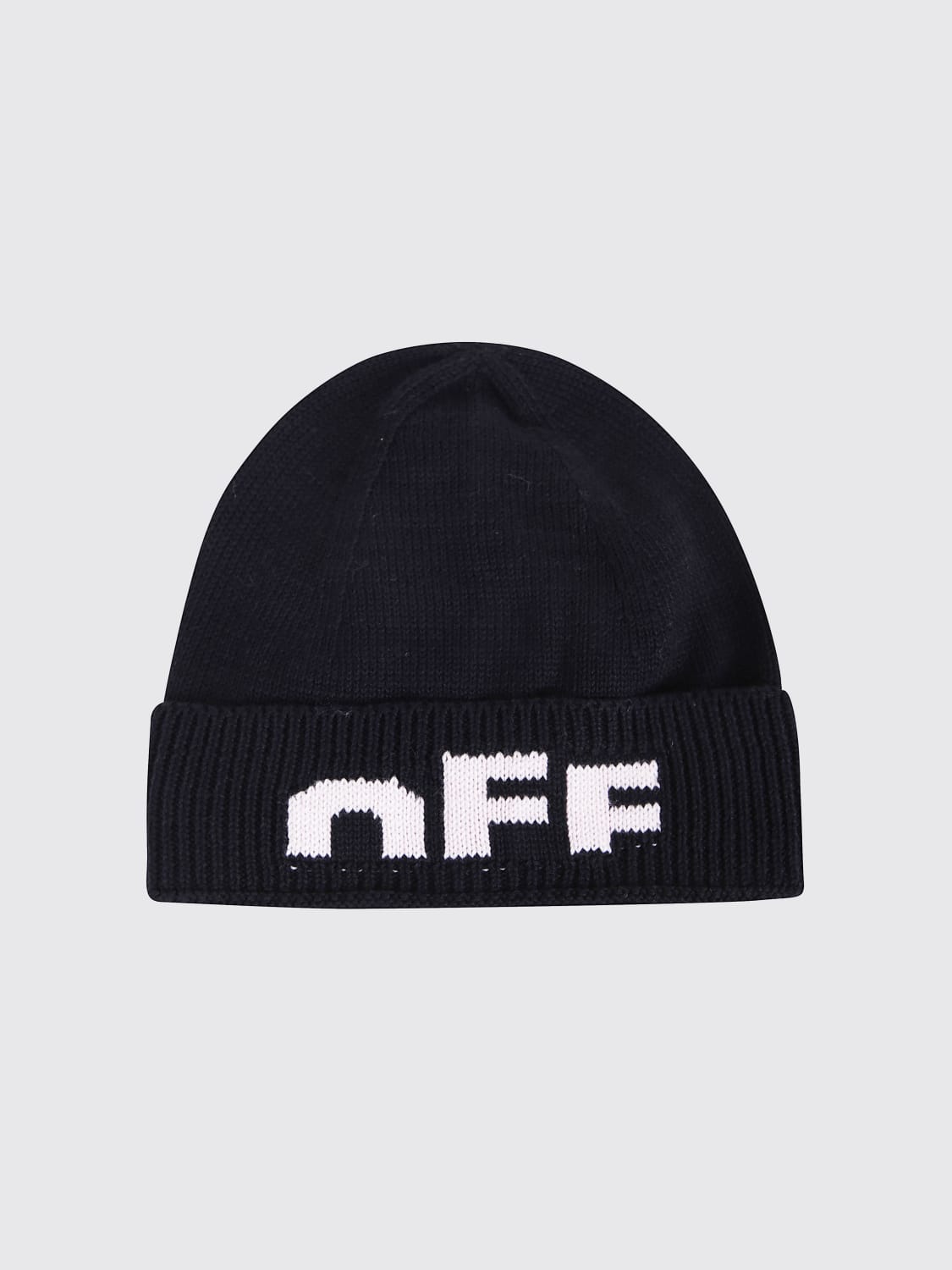 OFF-WHITE KIDS GORRO: Gorro niños Off-white Kids, Negro - Img 1