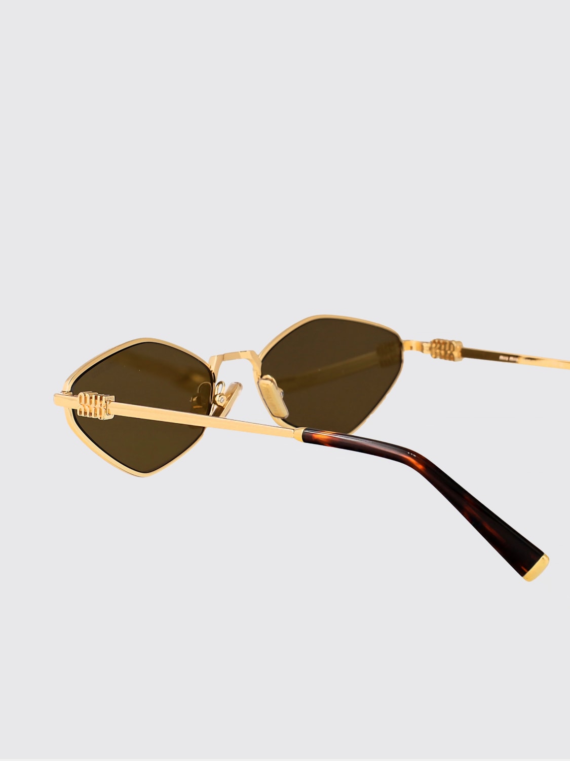 MIU MIU SUNGLASSES: Sunglasses woman Miu Miu, Gold - Img 4
