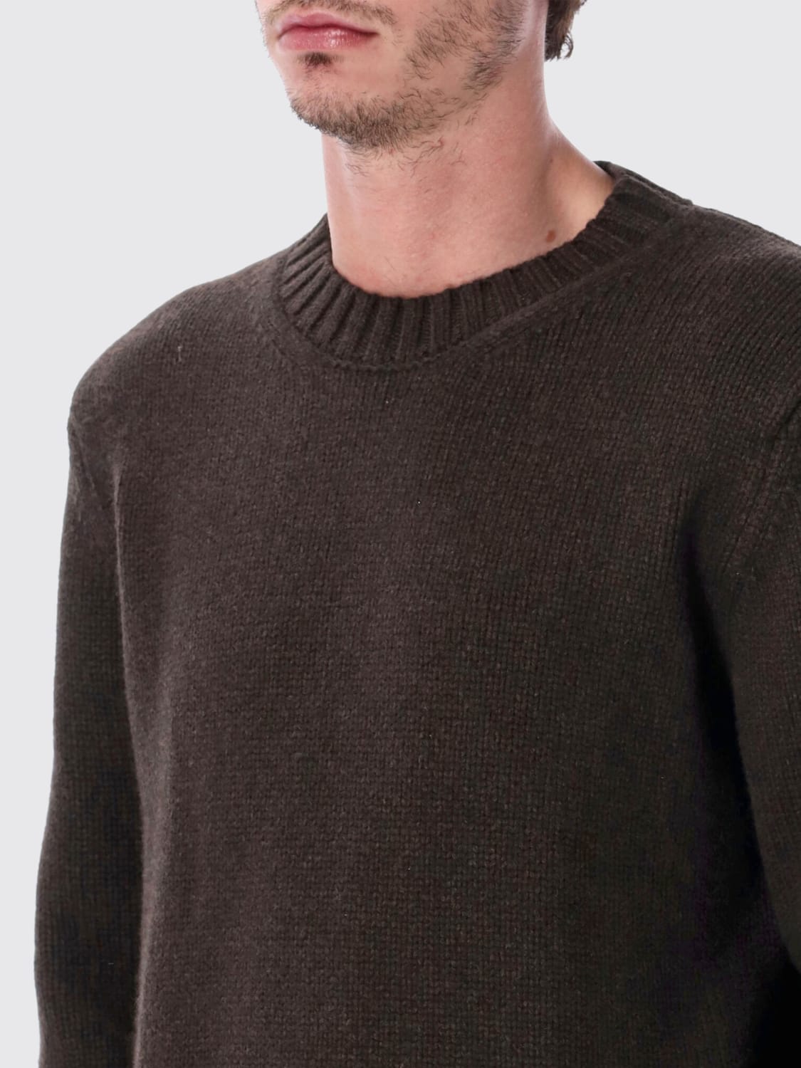 STUDIO NICHOLSON SWEATER: Sweater men Studio Nicholson, Coffee - Img 3