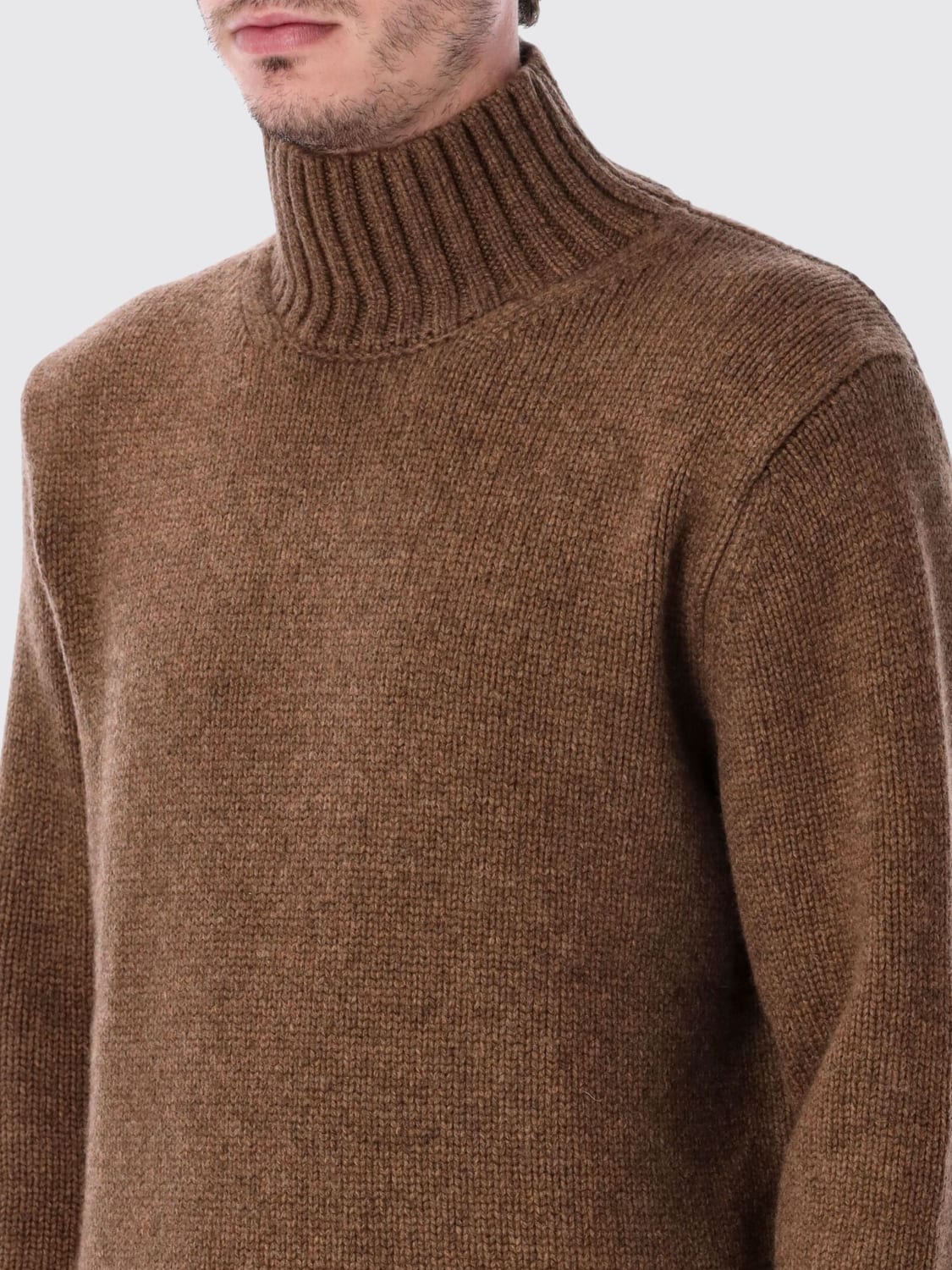 STUDIO NICHOLSON SWEATER: Sweater men Studio Nicholson, Coffee - Img 3