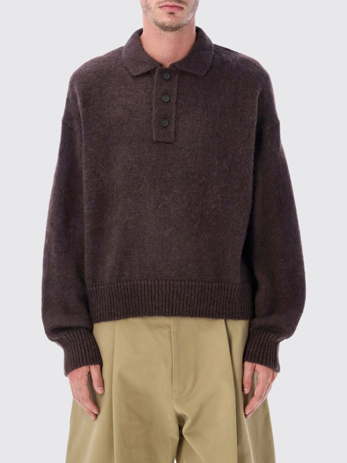 STUDIO NICHOLSON POLO: Pullover herren Studio Nicholson, Braun - Img 1