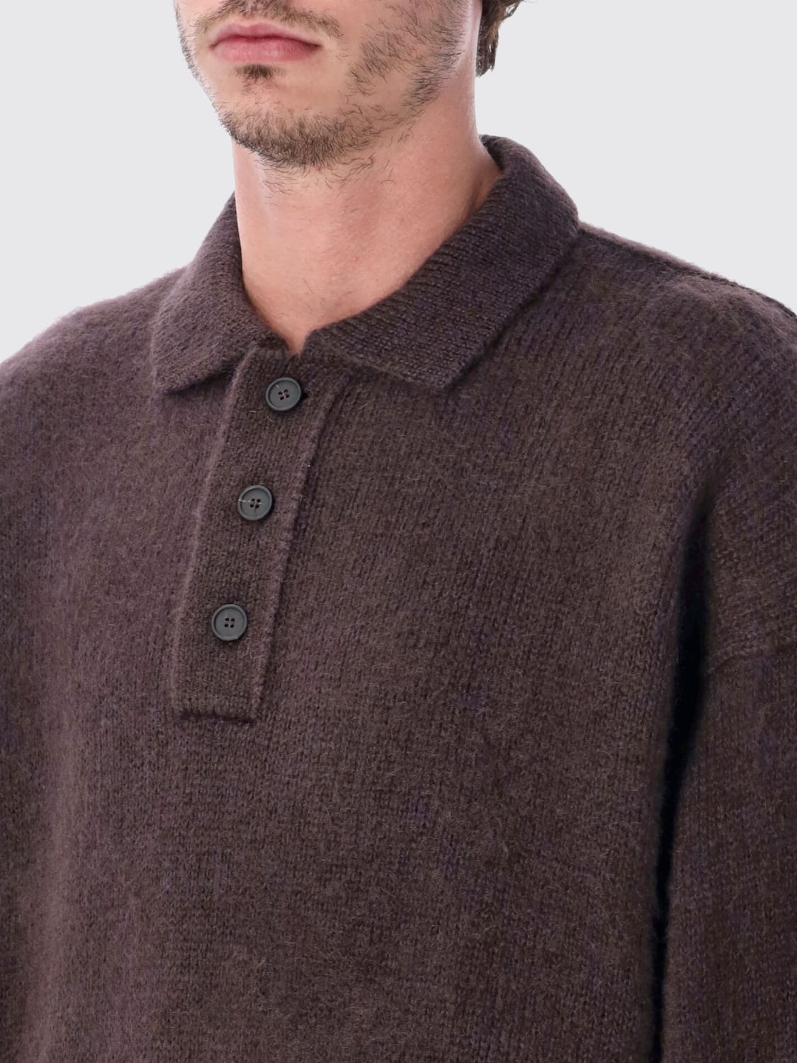 STUDIO NICHOLSON POLO: Pullover herren Studio Nicholson, Braun - Img 3