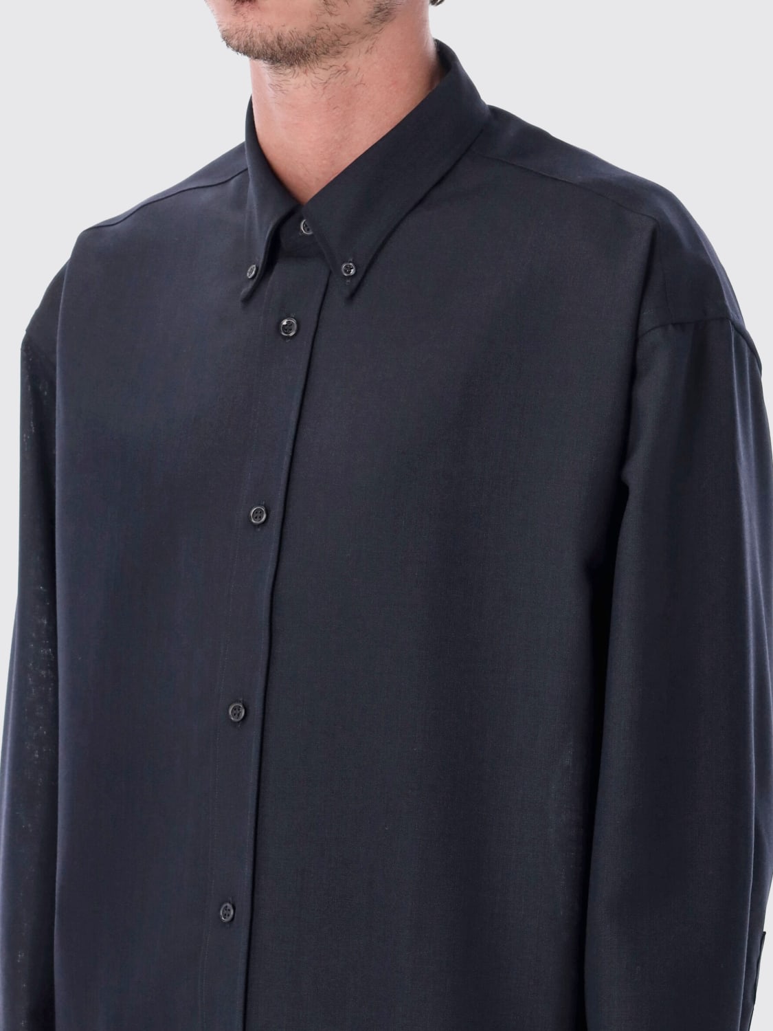 STUDIO NICHOLSON CAMISA: Camiseta hombre Studio Nicholson, Azul Marino - Img 3