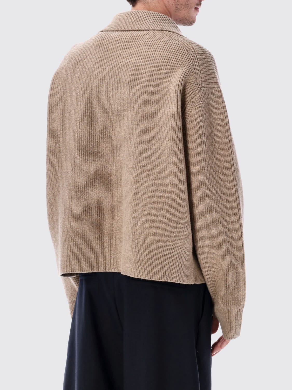 STUDIO NICHOLSON POLO SHIRT: Sweater men Studio Nicholson, Beige - Img 2