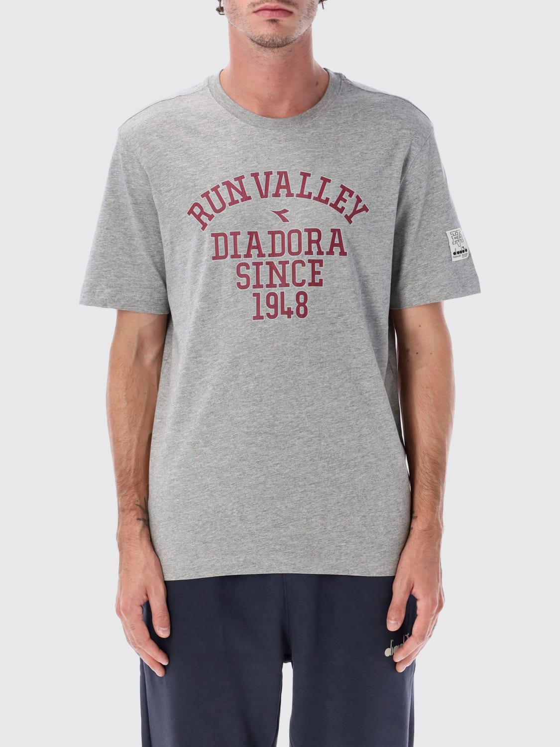 DIADORA HERITAGE T-SHIRT: T-shirt men Diadora Heritage, Grey - Img 1