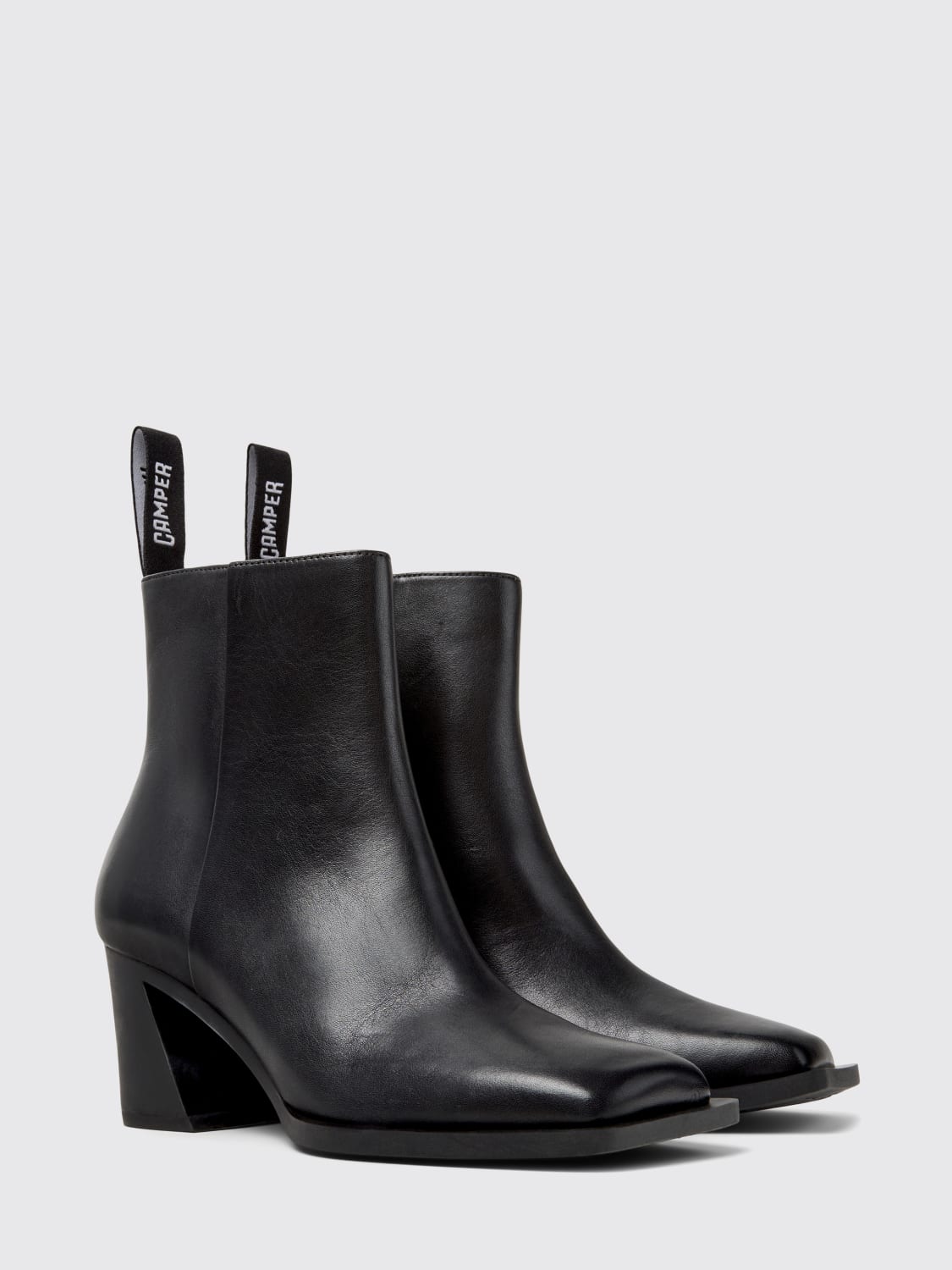 CAMPER BOOTS: Flat ankle boot woman Camper, Black - Img 2