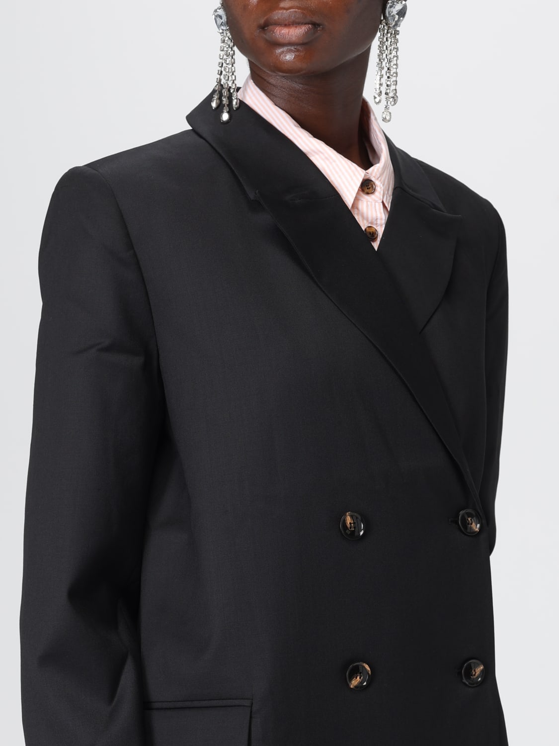 GANNI JACKET: Jacket woman Ganni, Black - Img 5