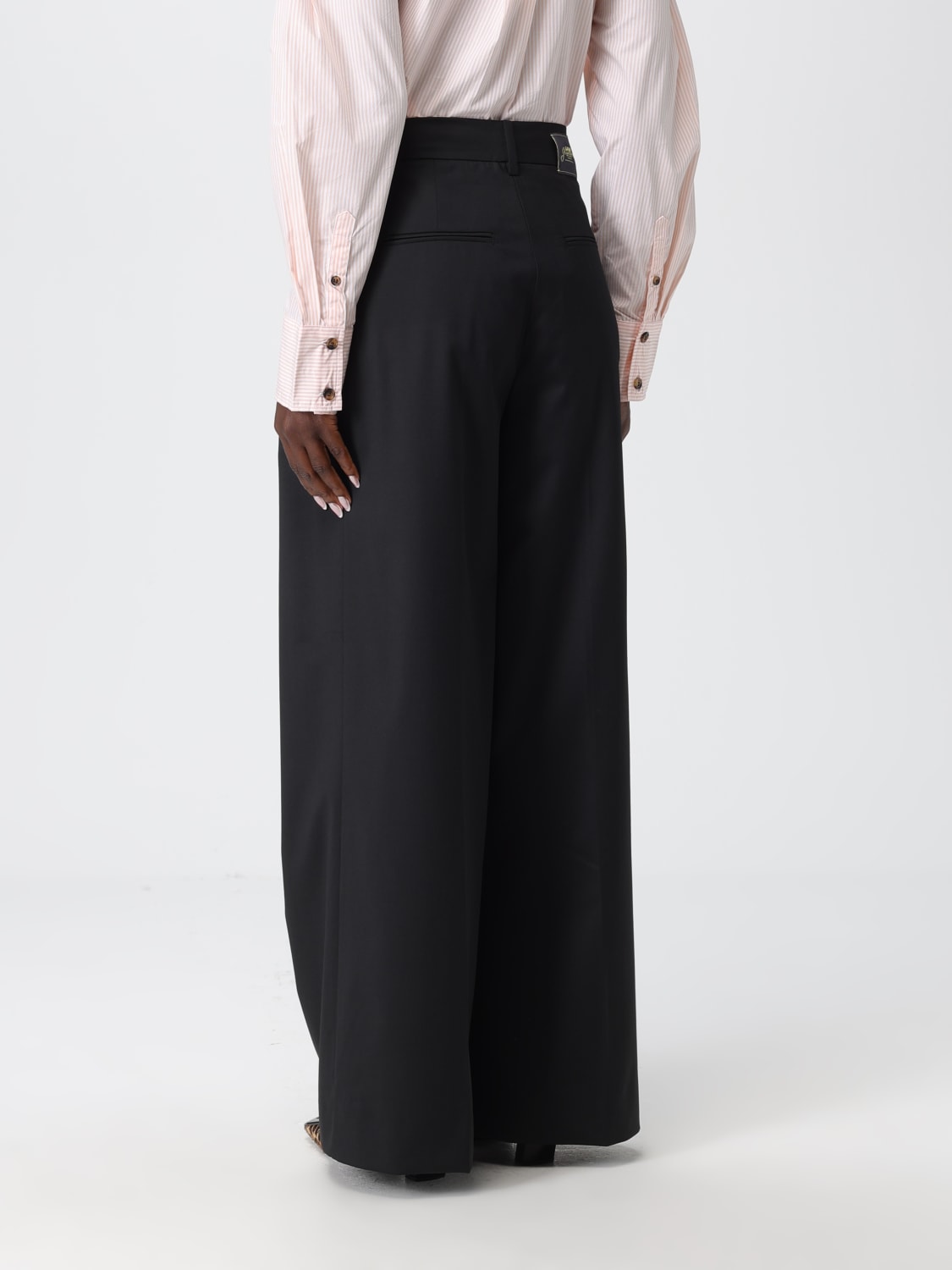 GANNI PANTS: Pants woman Ganni, Black - Img 3