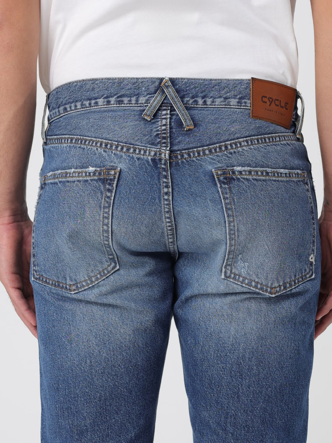 CYCLE ジーンズ: パンツ メンズ Cycle, ブルー - Img 3