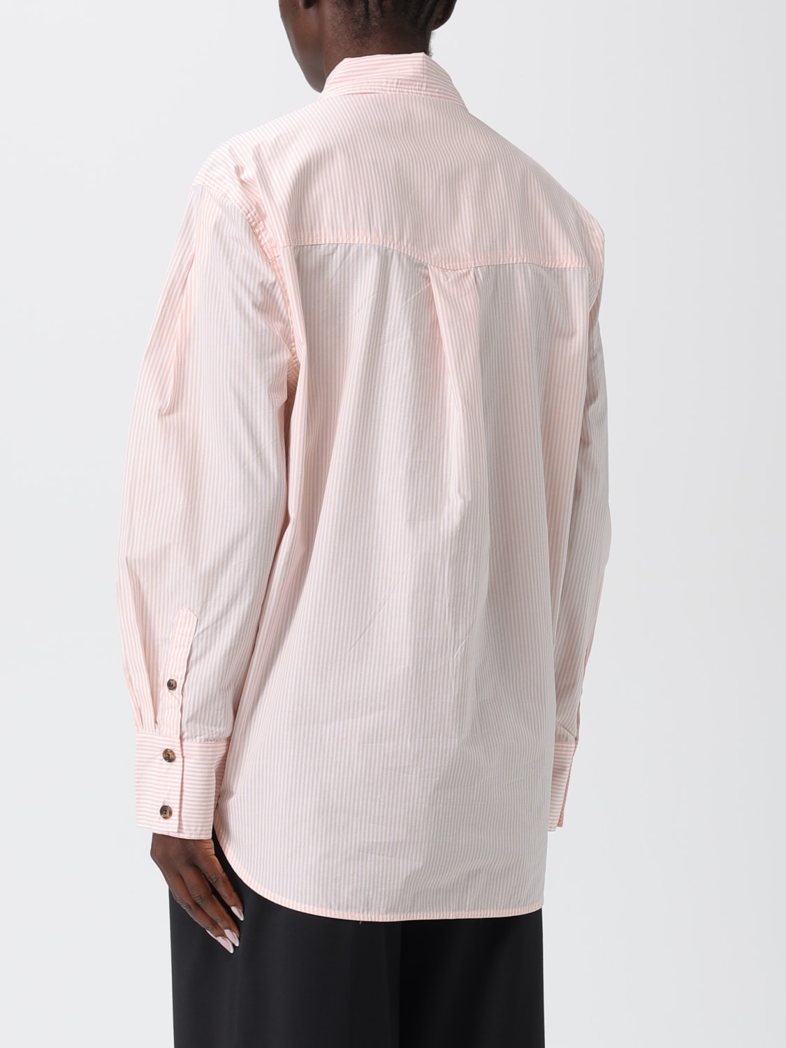 GANNI SHIRT: Shirt woman Ganni, Pink - Img 3