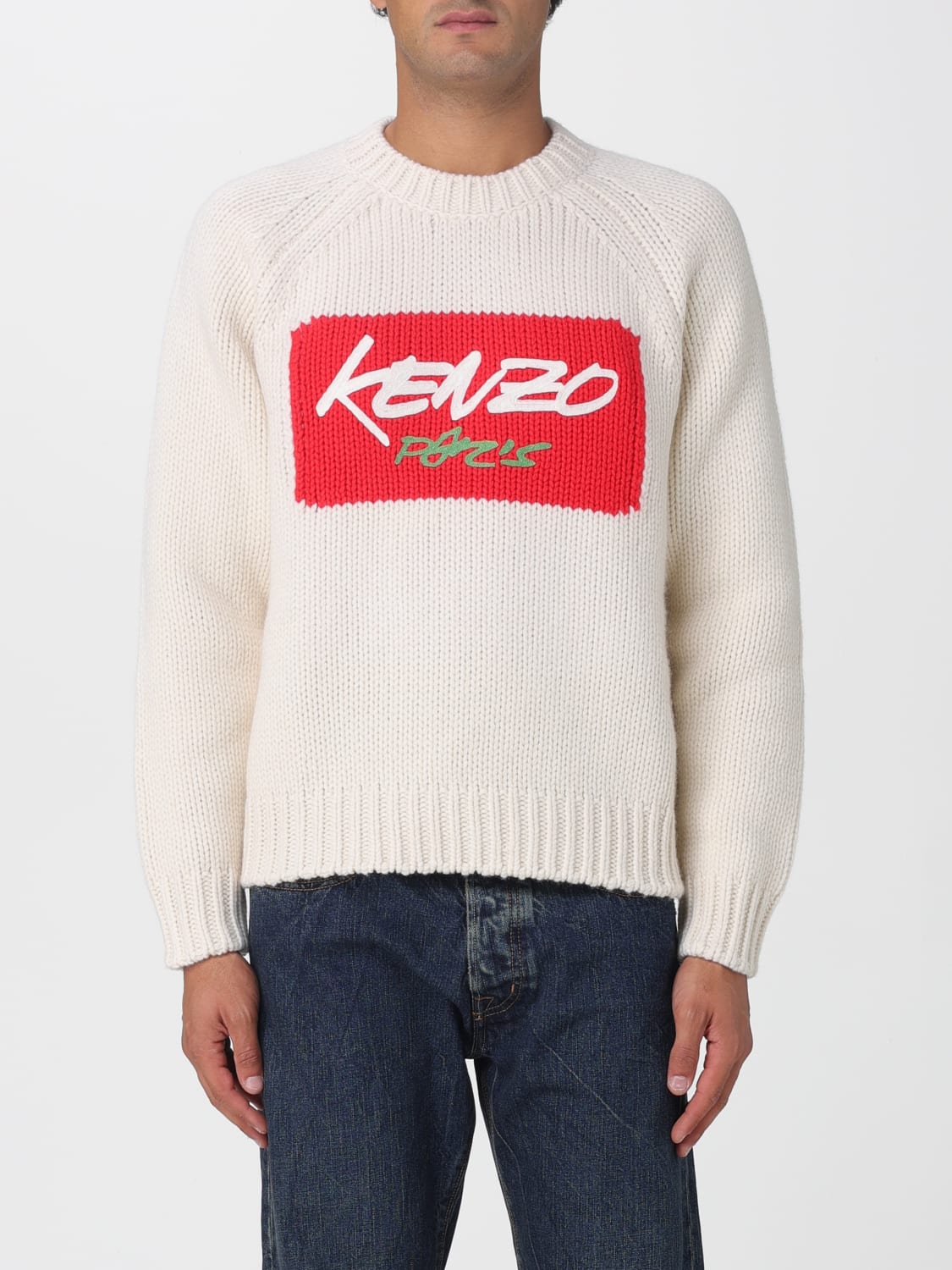 KENZO PULLOVER: Pullover herren Kenzo, Weiß - Img 1