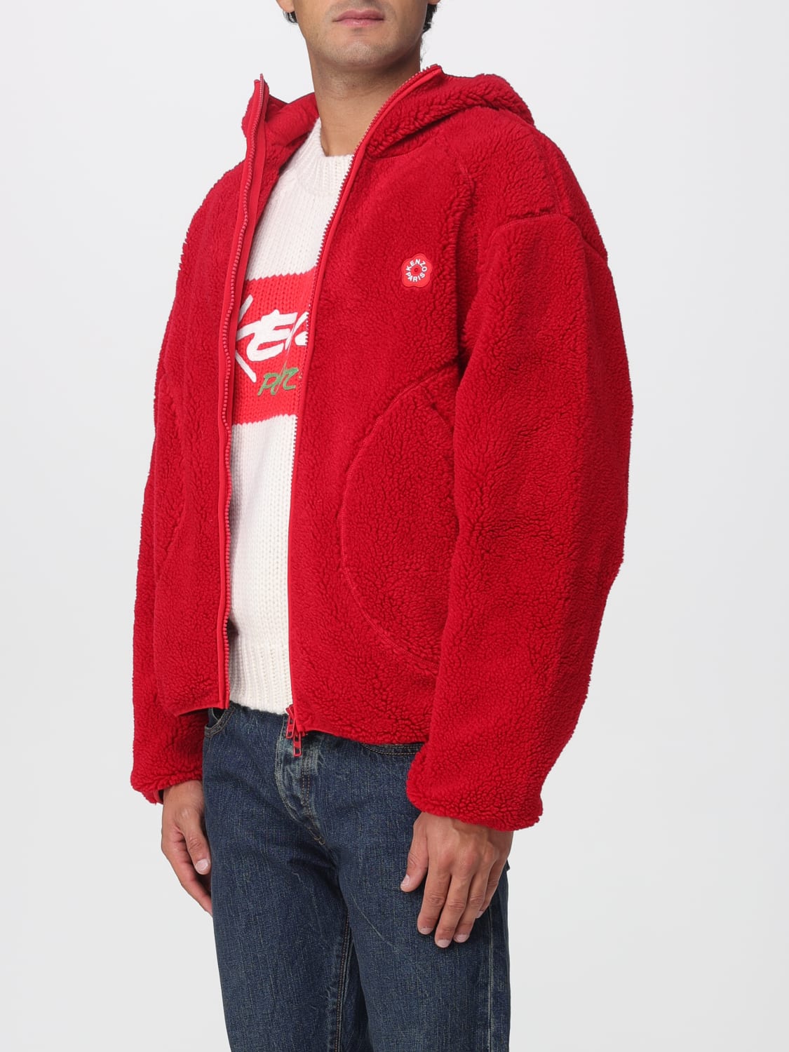 KENZO JACKET: Sweatshirt men Kenzo, Red - Img 4